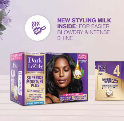 Dark & Lovely Superior Moisture Plus No-Lye Relaxer Kit - Image 3