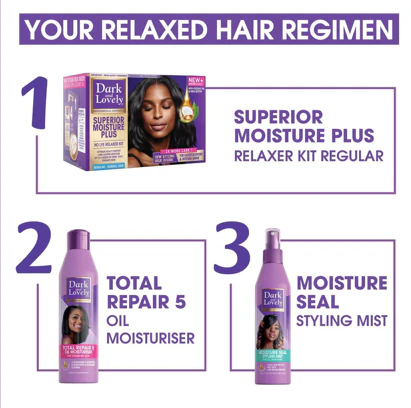 Dark & Lovely Superior Moisture Plus No-Lye Relaxer Kit - Image 4