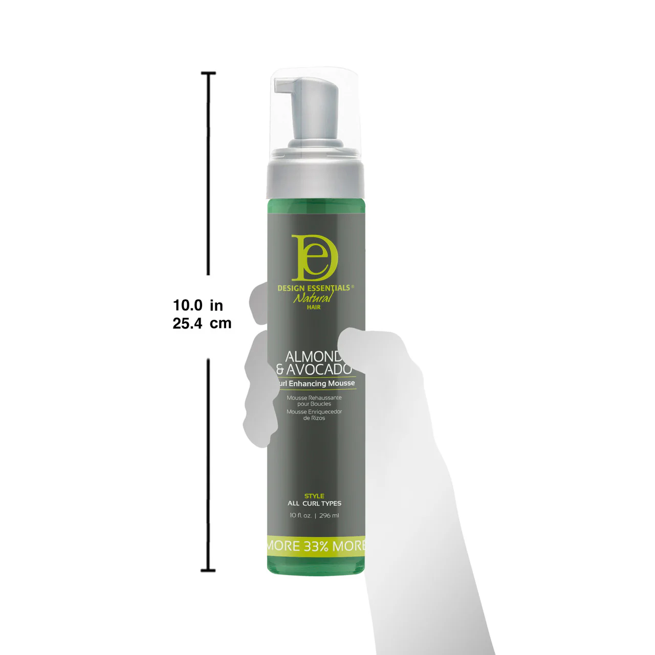 Design Essentials Almond & Avocado Curl Enhancing Styling Mousse 296ml/10oz - Image 3