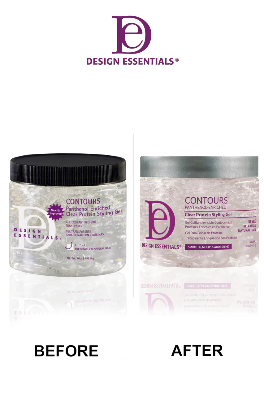 Design Essentials Contours Panthenol Enriched Clear Protein Styling Gel 445ml - Image 3