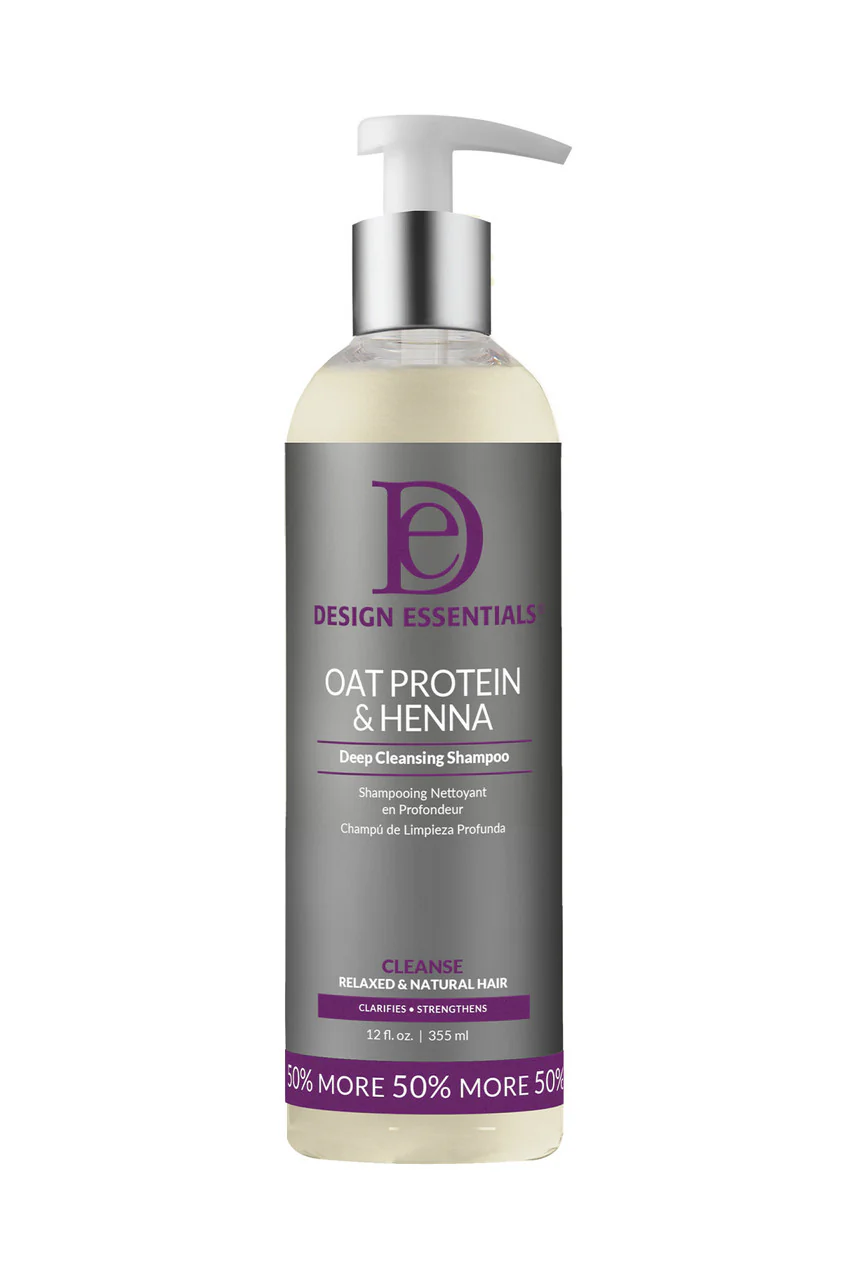 Design Essentials Oat Protein & Henna Deep Cleansing Shampoo 355ml/12oz - Image 2