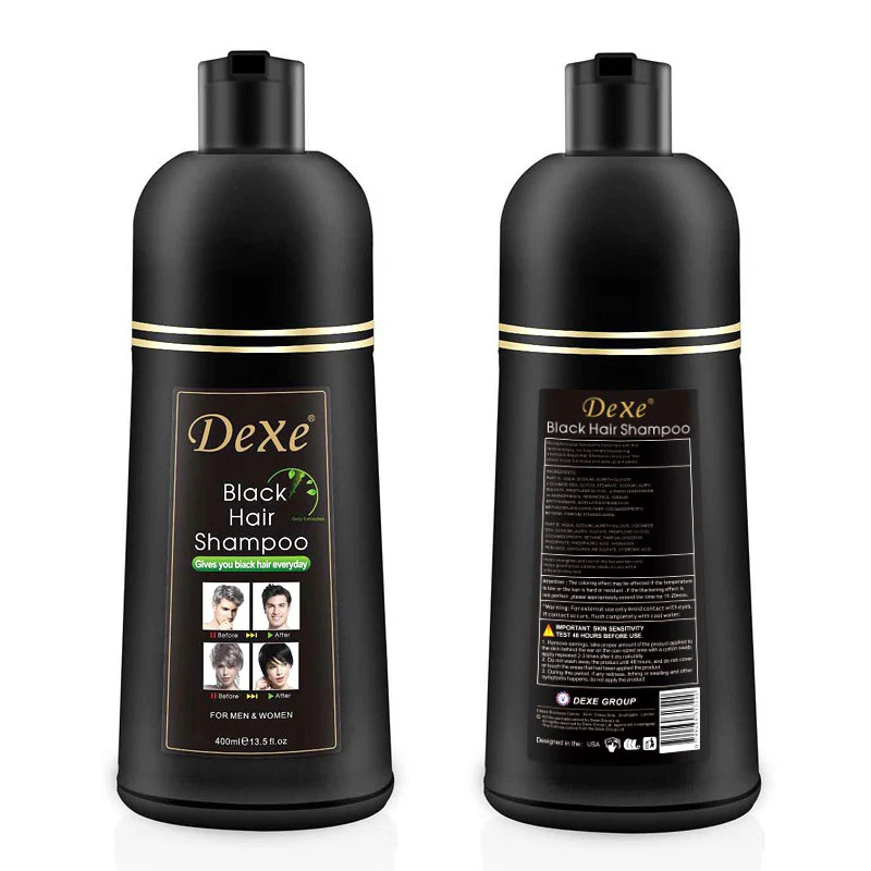 Dexe Black Hair Shampoo 400 ML - Image 4