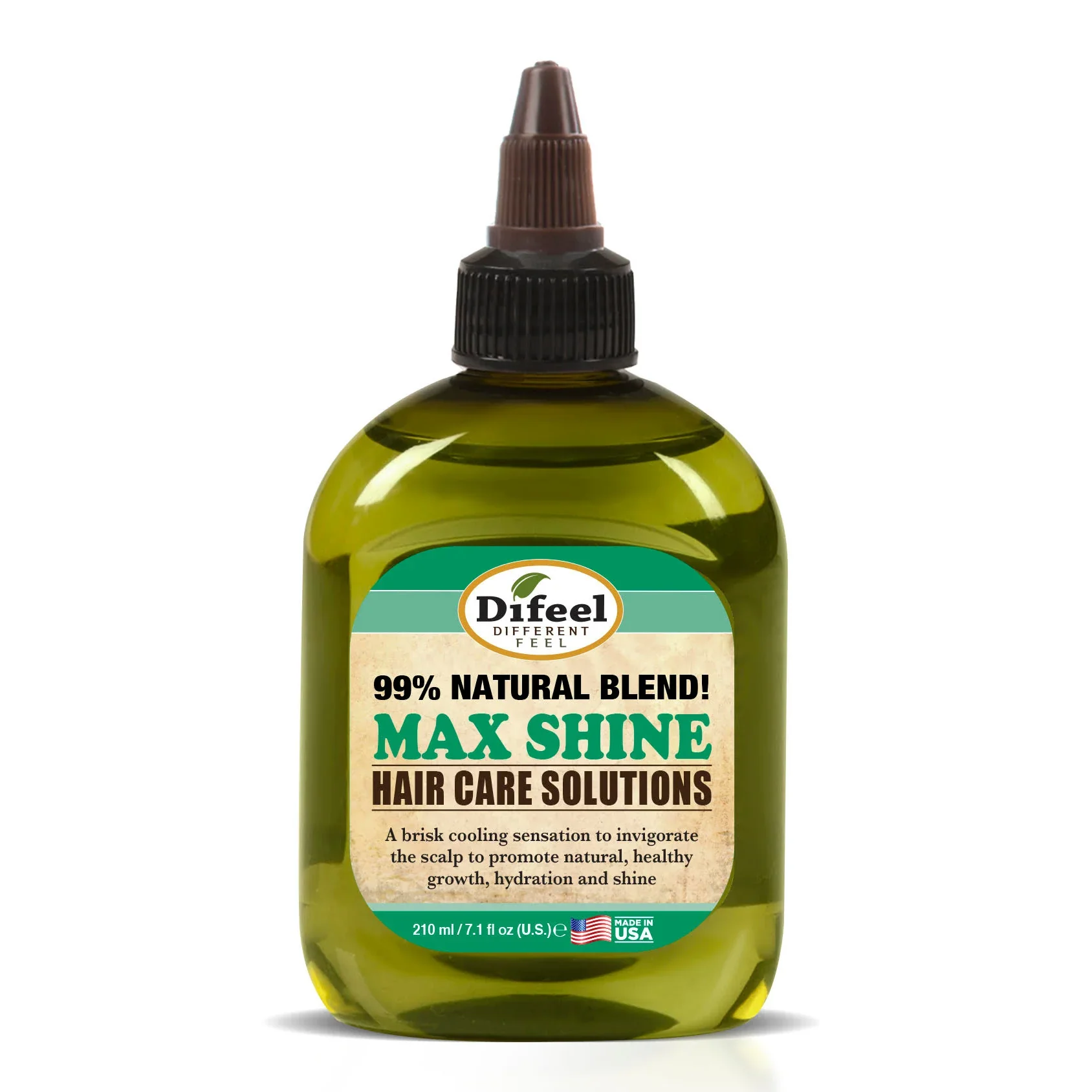 Difeel 99% Natural Hair Care Solutions – Max Shine Hair Oil 210ml