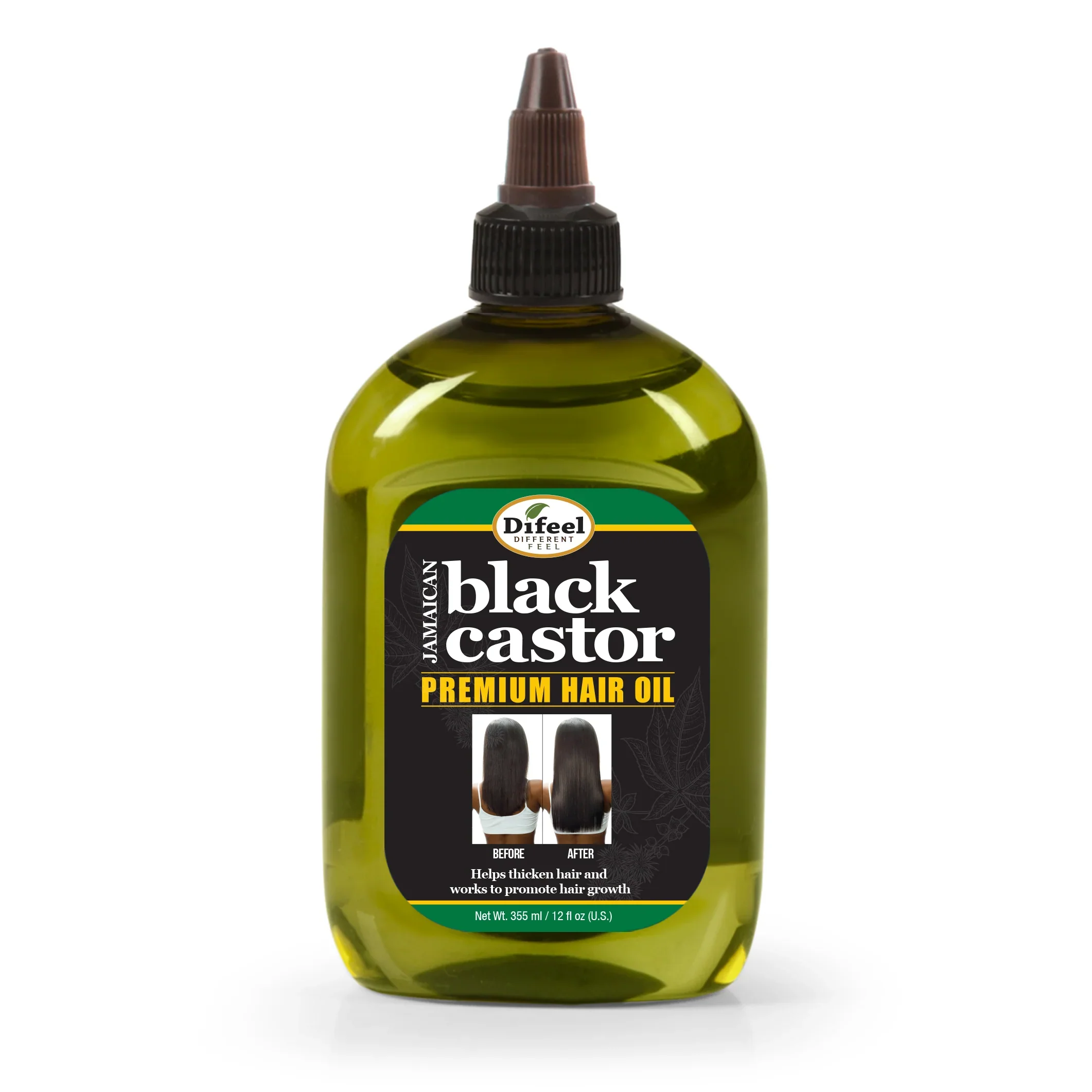 Difeel 99% Natural Premium Jamaican Black Castor Hair Oil 355ml