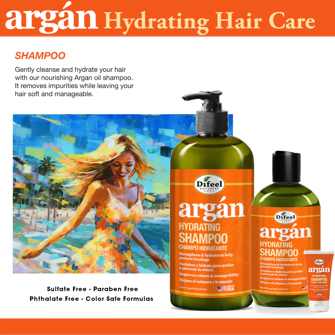 Difeel Argan Hydrating Shampoo - Image 5