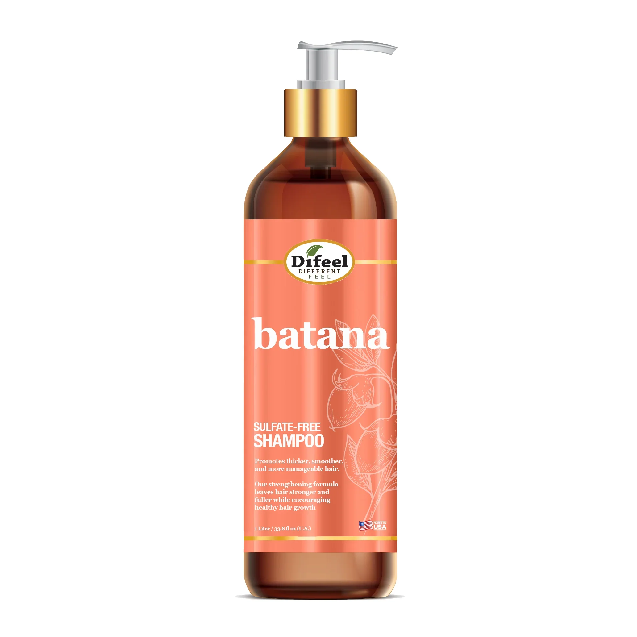 Difeel Batana Sulfate-Free Shampoo 1Liter