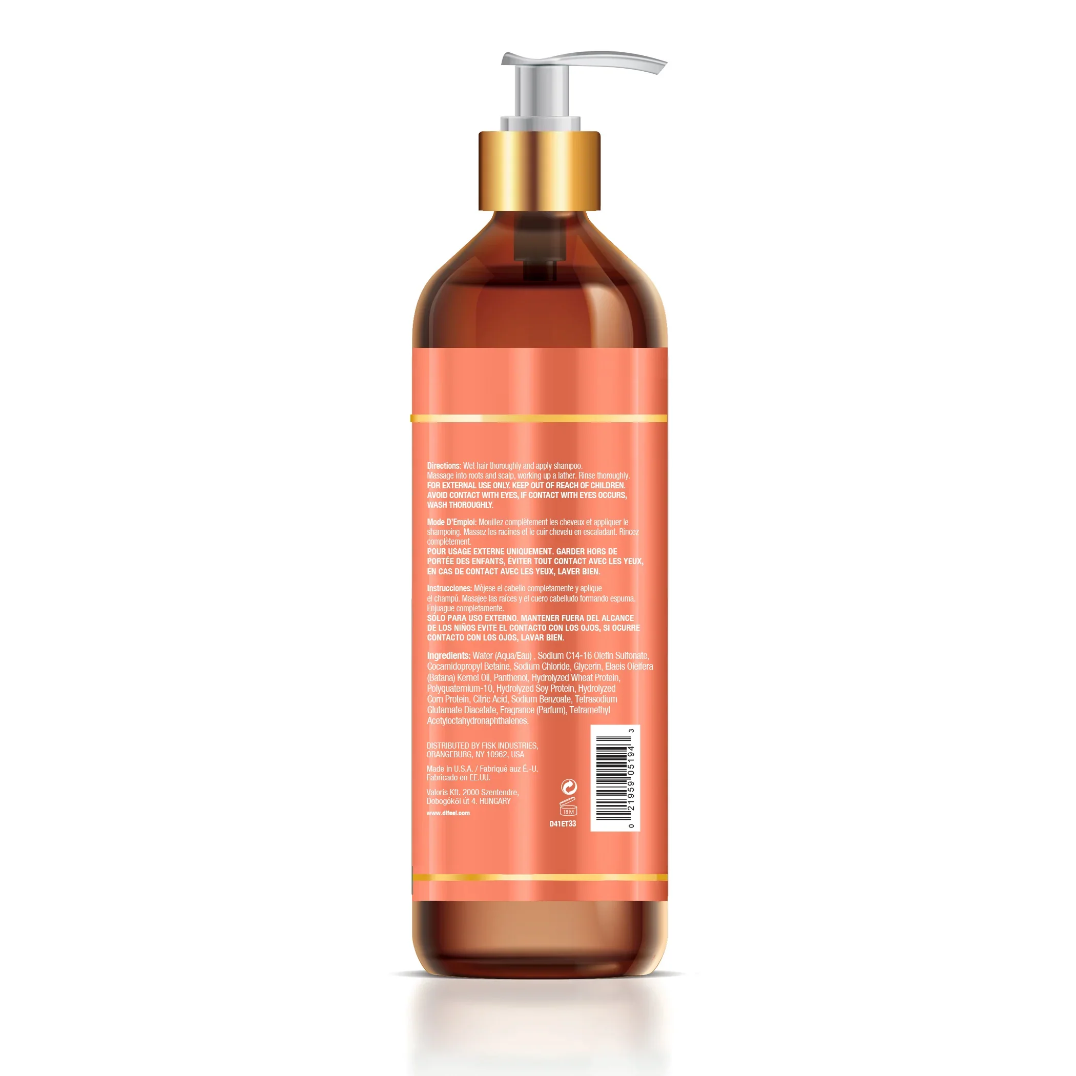 Difeel Batana Sulfate-Free Shampoo 1Liter - Image 2