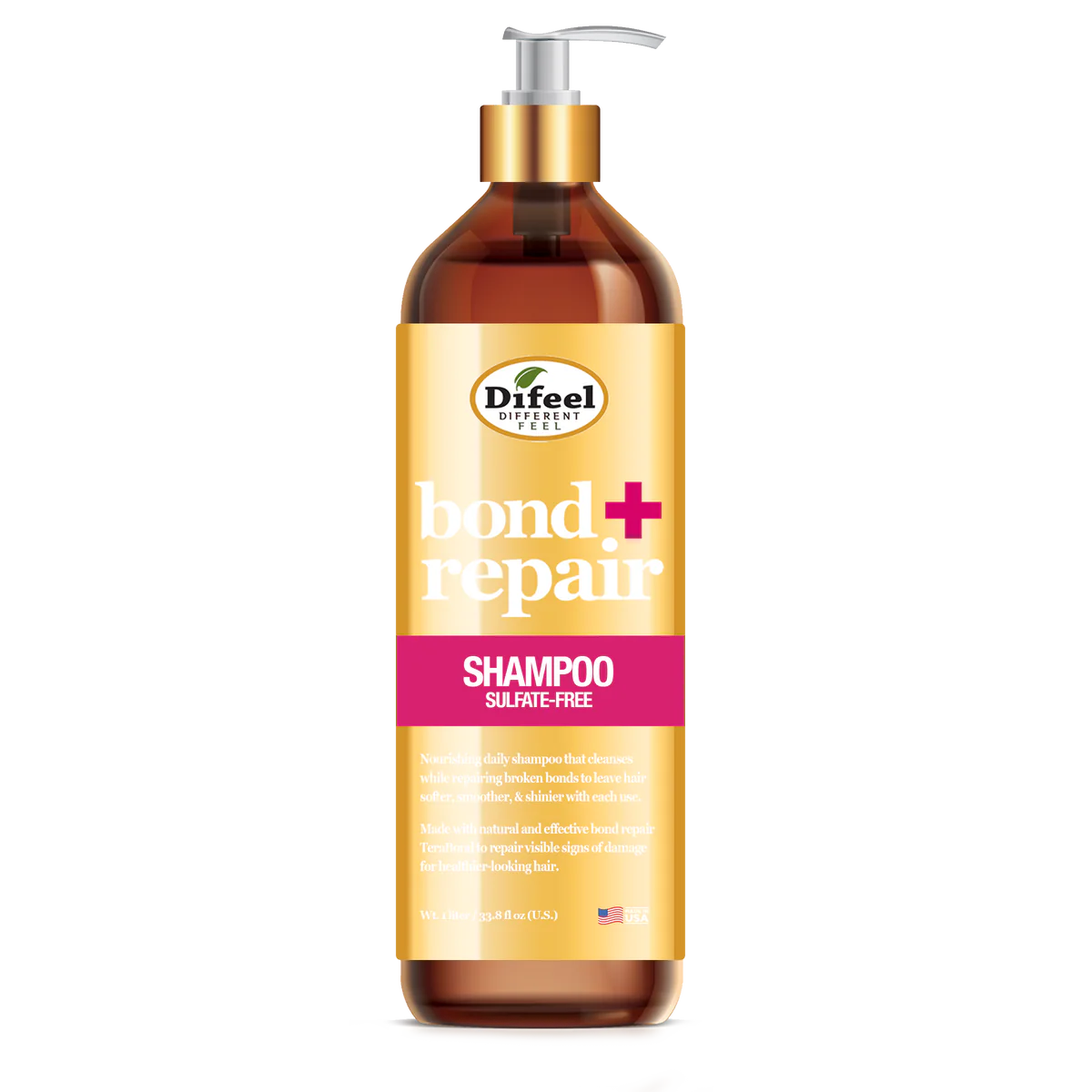 Difeel Bond & Repair Sulfate-Free Shampoo 1Liter - Image 2