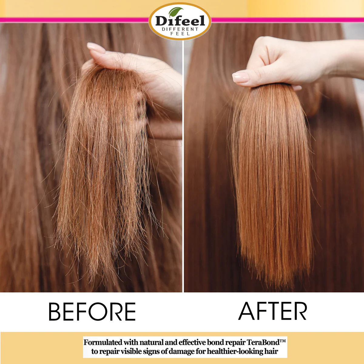 Difeel Bond & Repair Sulfate-Free Shampoo 1Liter - Image 4