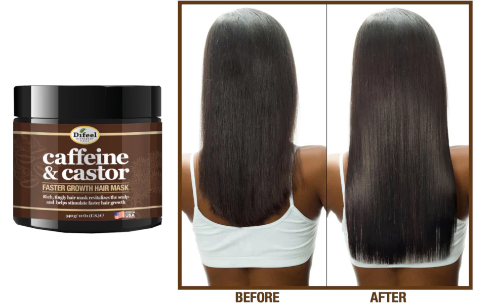 Difeel Caffeine & Castor Hair Mask for Faster Hair Growth - Image 5
