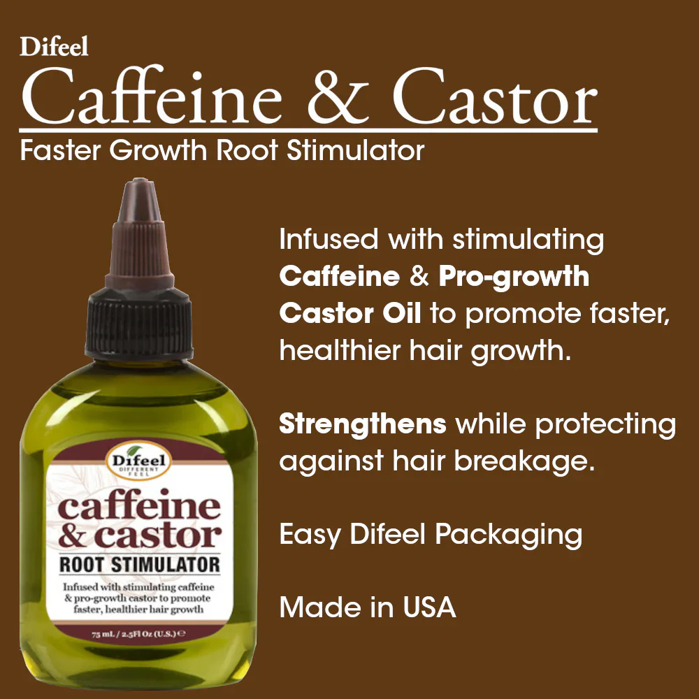 Difeel Caffeine & Castor Root Stimulating For Faster Growth Treatment 75ml - Image 5