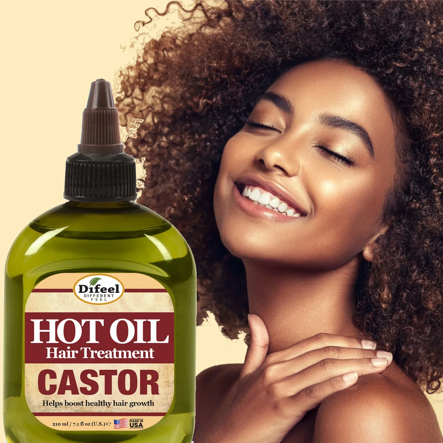 Difeel Castor Hot Oil Treatment 210ml - Image 2