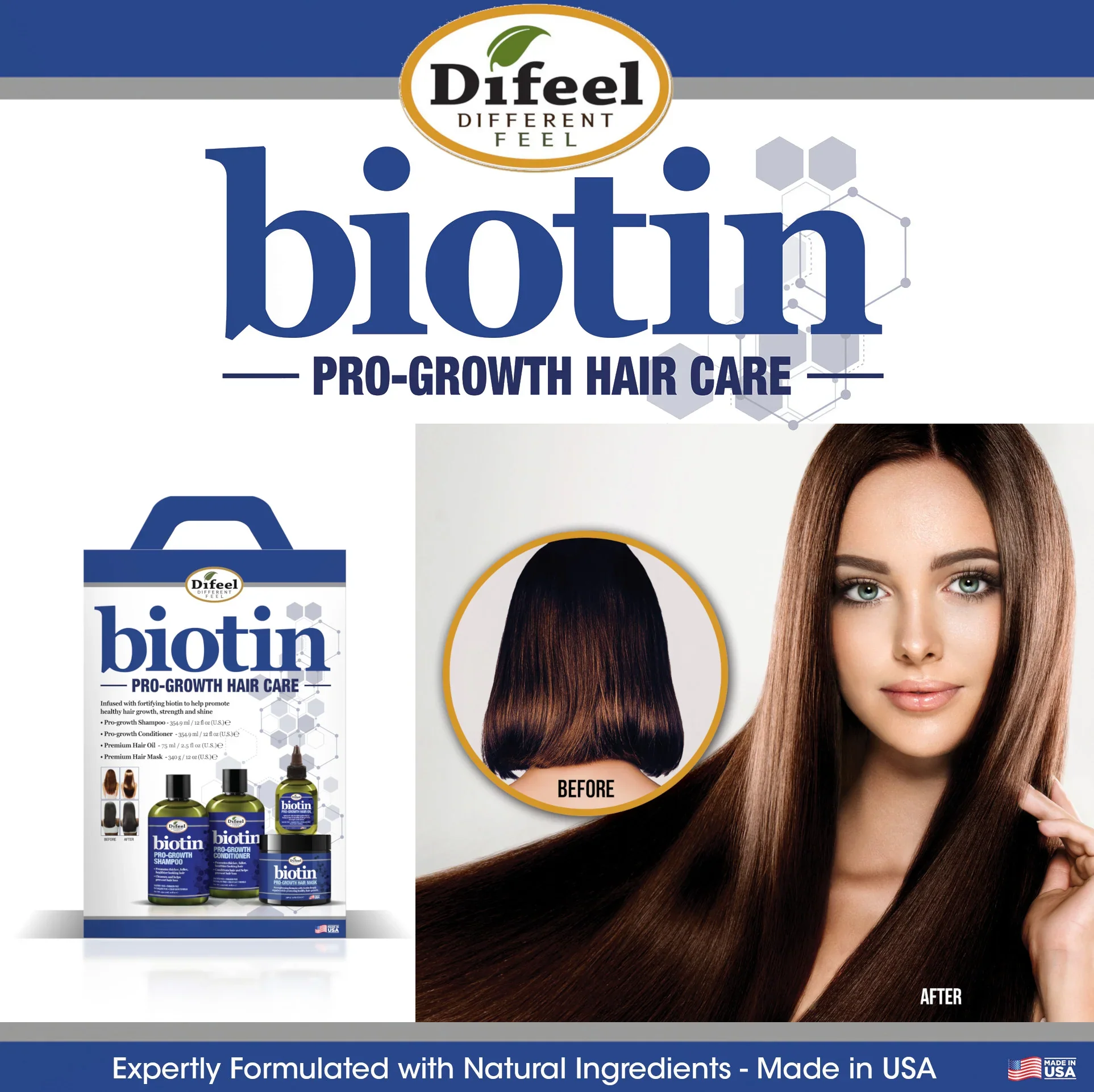 Difeel Elevated Biotin Pro-Growth Leave-In Conditioning Spray 177ml - Image 6