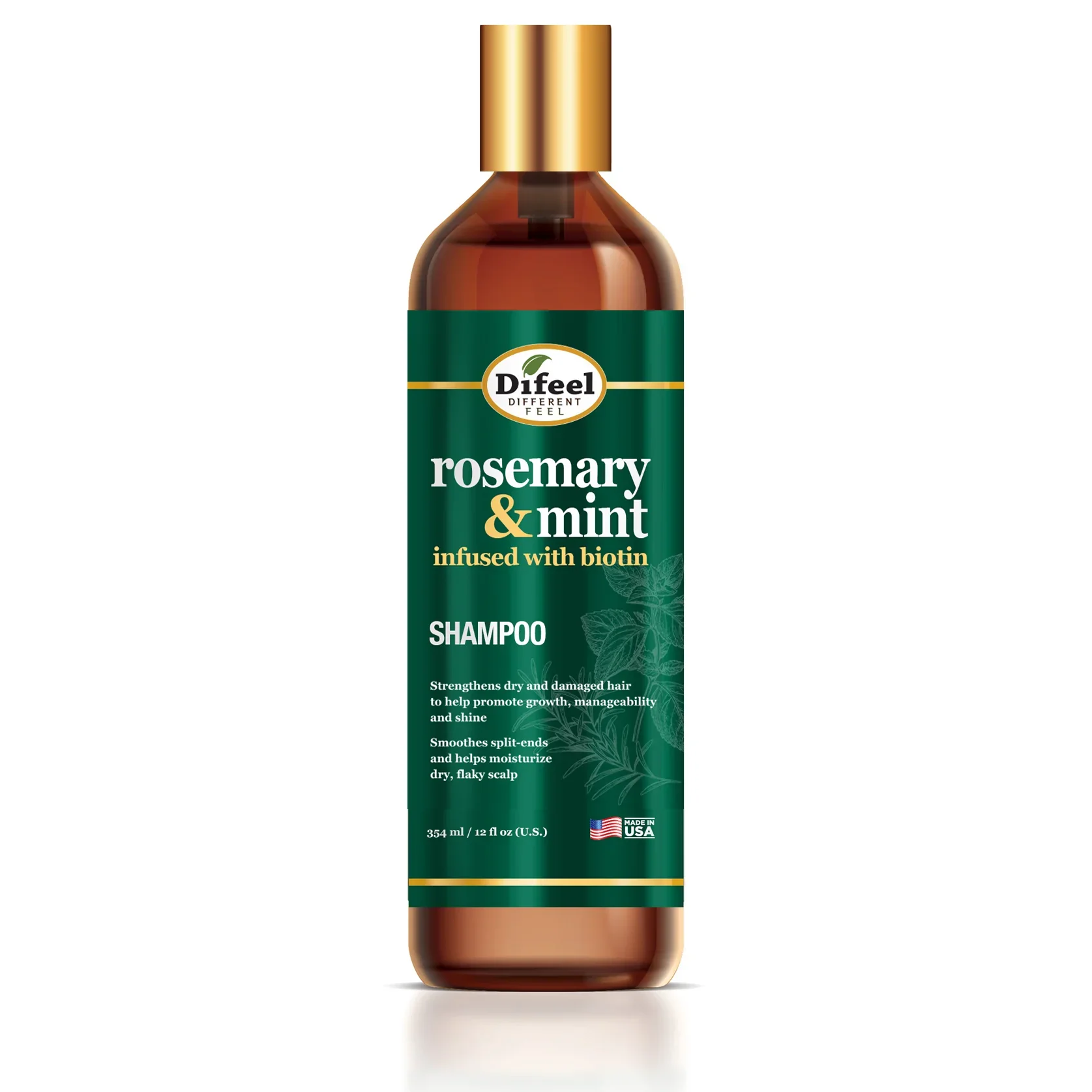 Difeel Elevated Rosemary & Mint Strengthening Shampoo 354ml