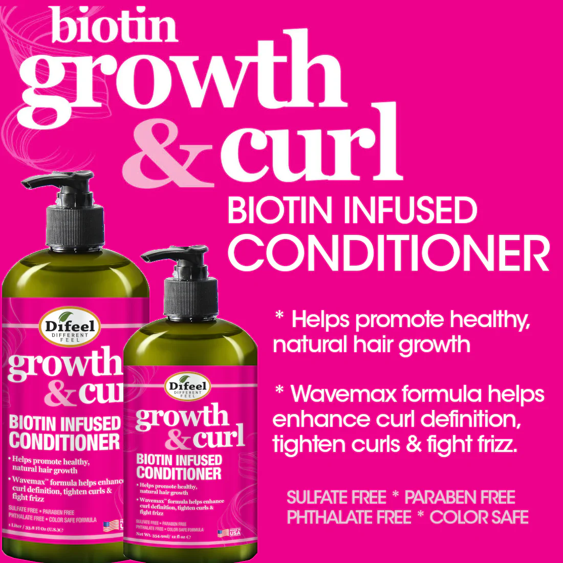 Difeel Growth & Curl Biotin Conditioner - Image 6