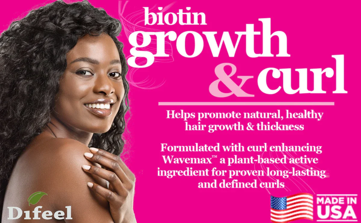 Difeel Growth & Curl Biotin Shampoo - Image 2