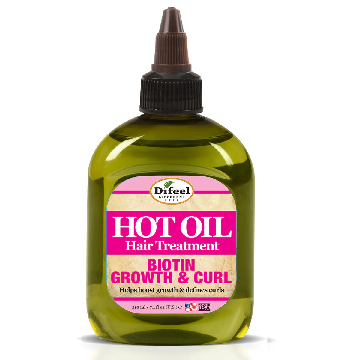 Difeel Growth & Curl Hot Oil Treatment with Biotin 210ml