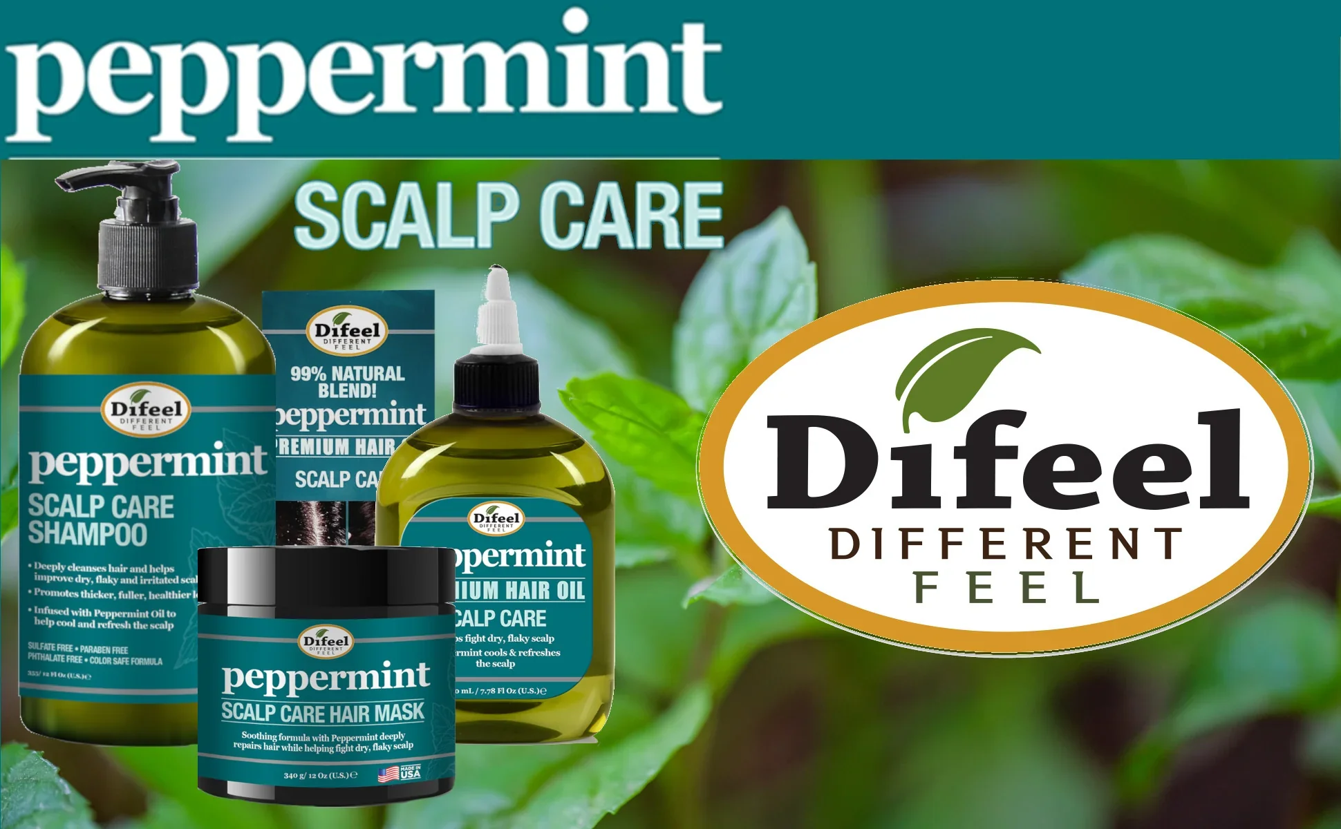Difeel Peppermint Scalp Care Shampoo - Image 4