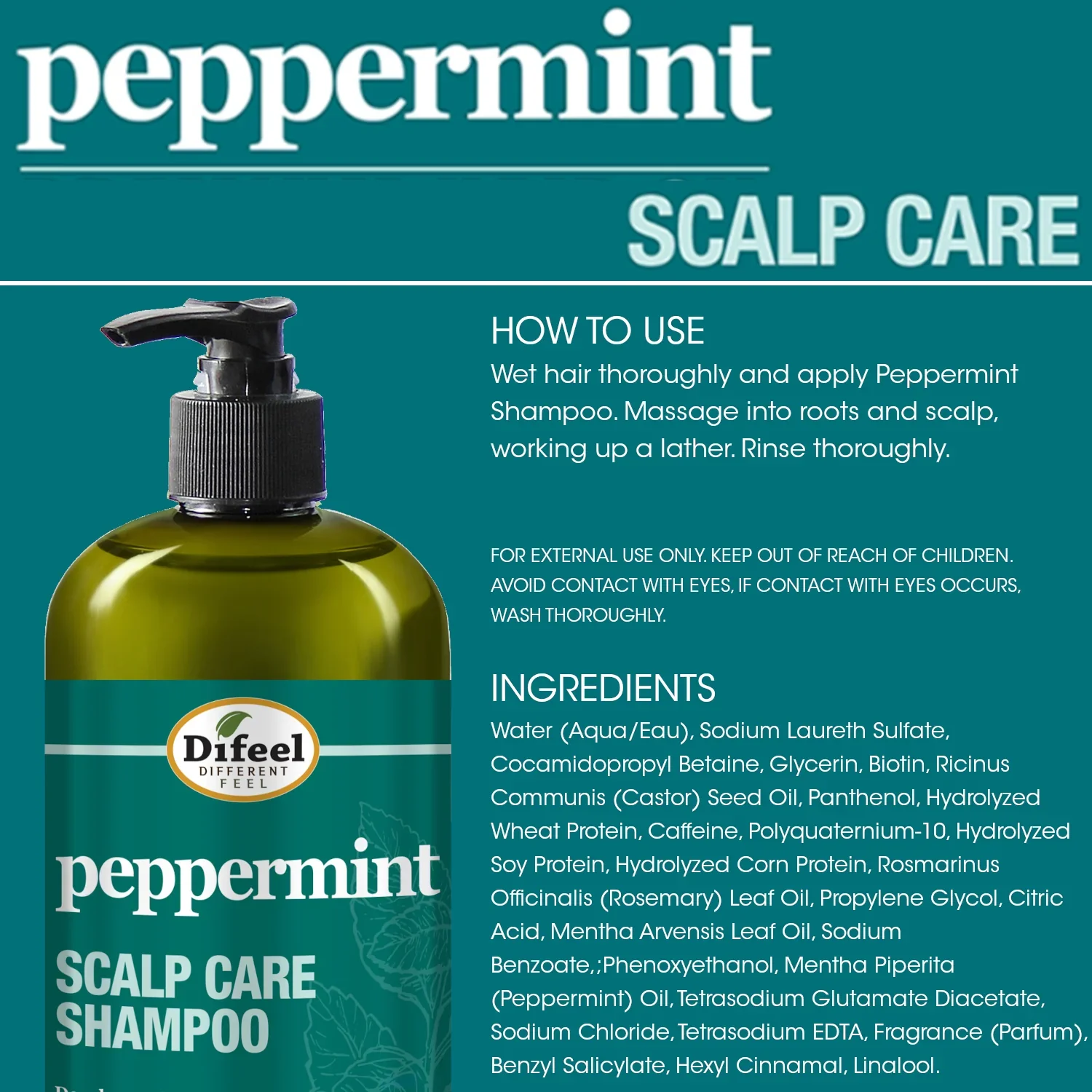 Difeel Peppermint Scalp Care Shampoo - Image 7