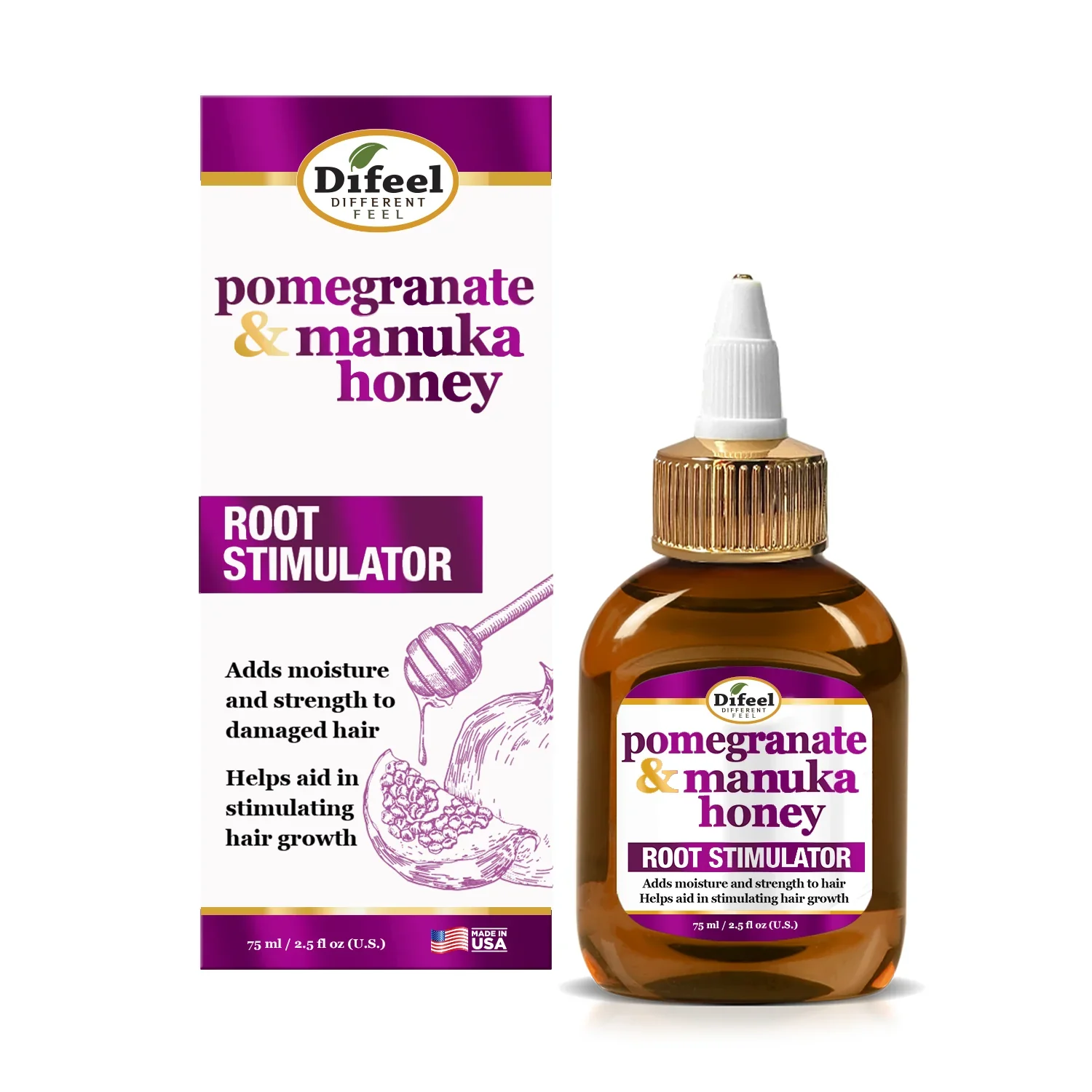 Difeel Pomegranate & Manuka Honey Root Stimulator 75ml