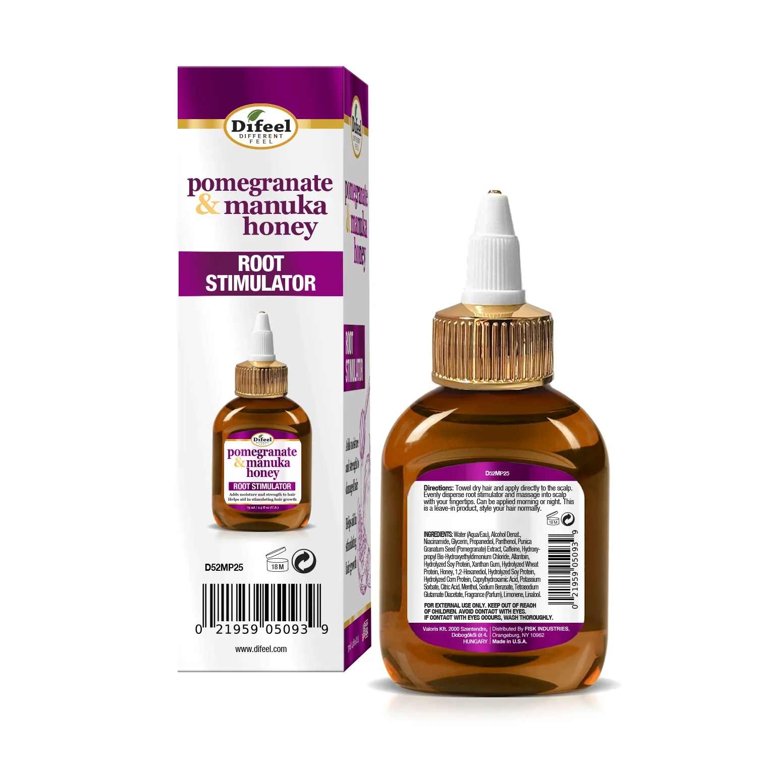 Difeel Pomegranate & Manuka Honey Root Stimulator 75ml - Image 3
