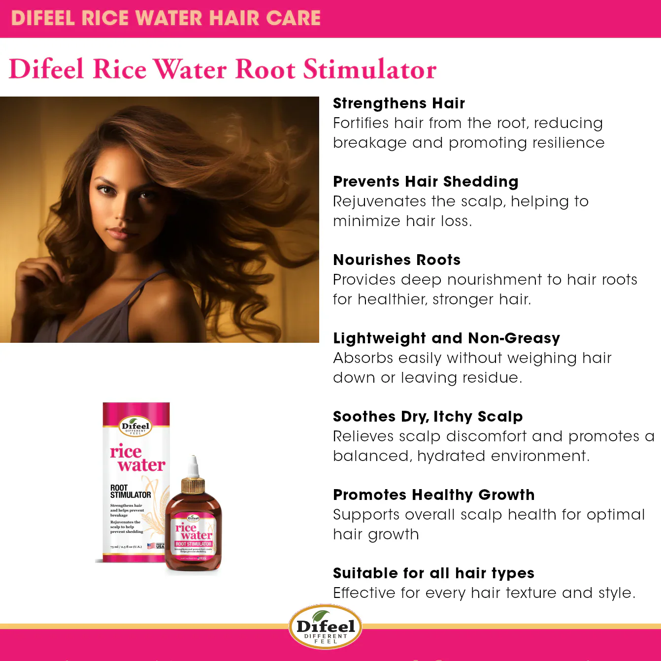 Difeel Rice Water Root Stimulator 210ml - Image 6