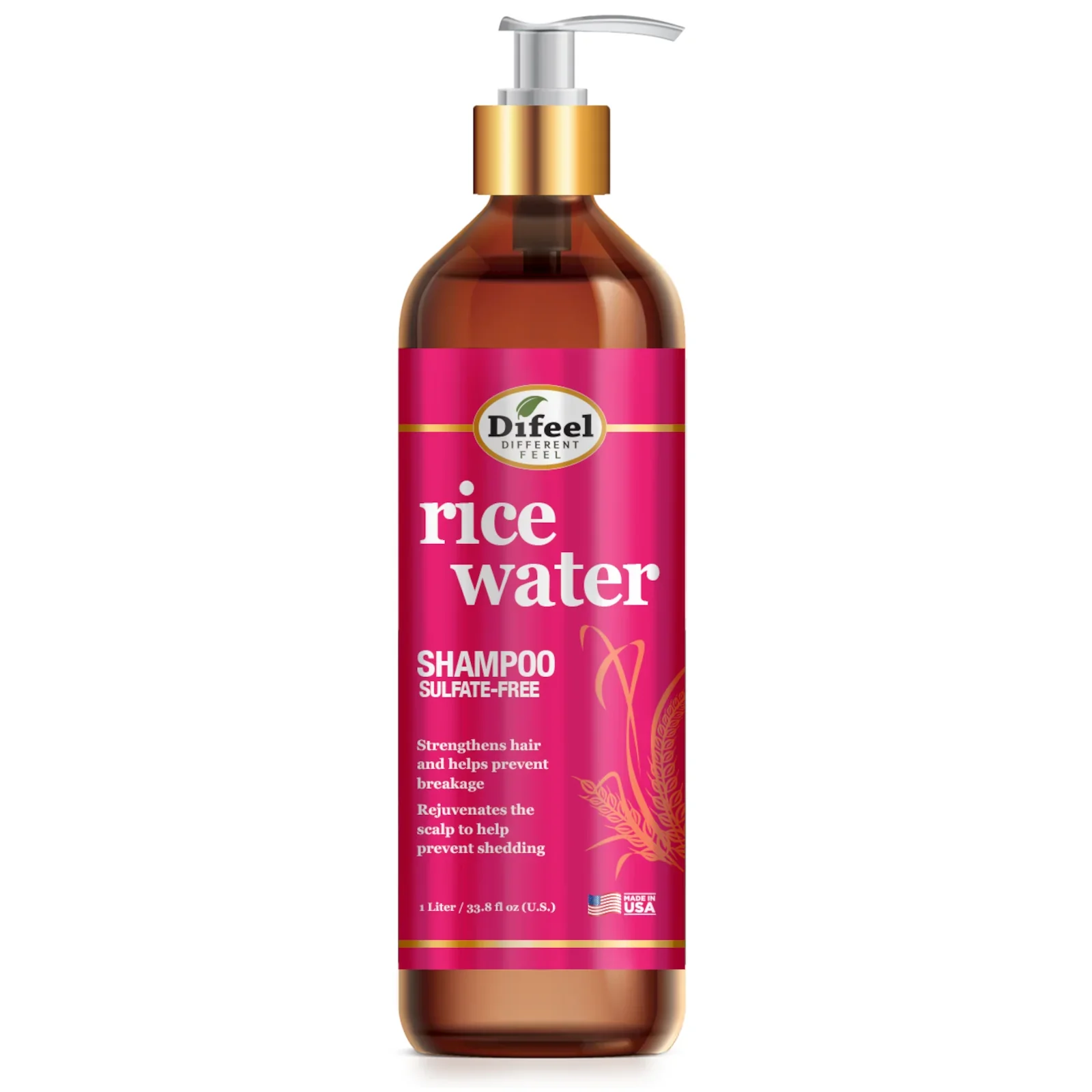 Difeel Rice Water Sulfate-Free Shampoo 354ml - Image 6