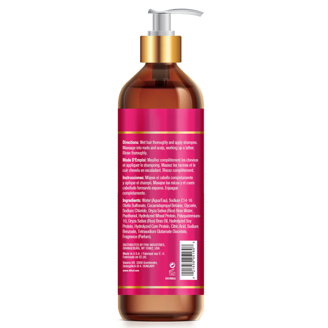 Difeel Rice Water Sulfate-Free Shampoo 354ml - Image 7