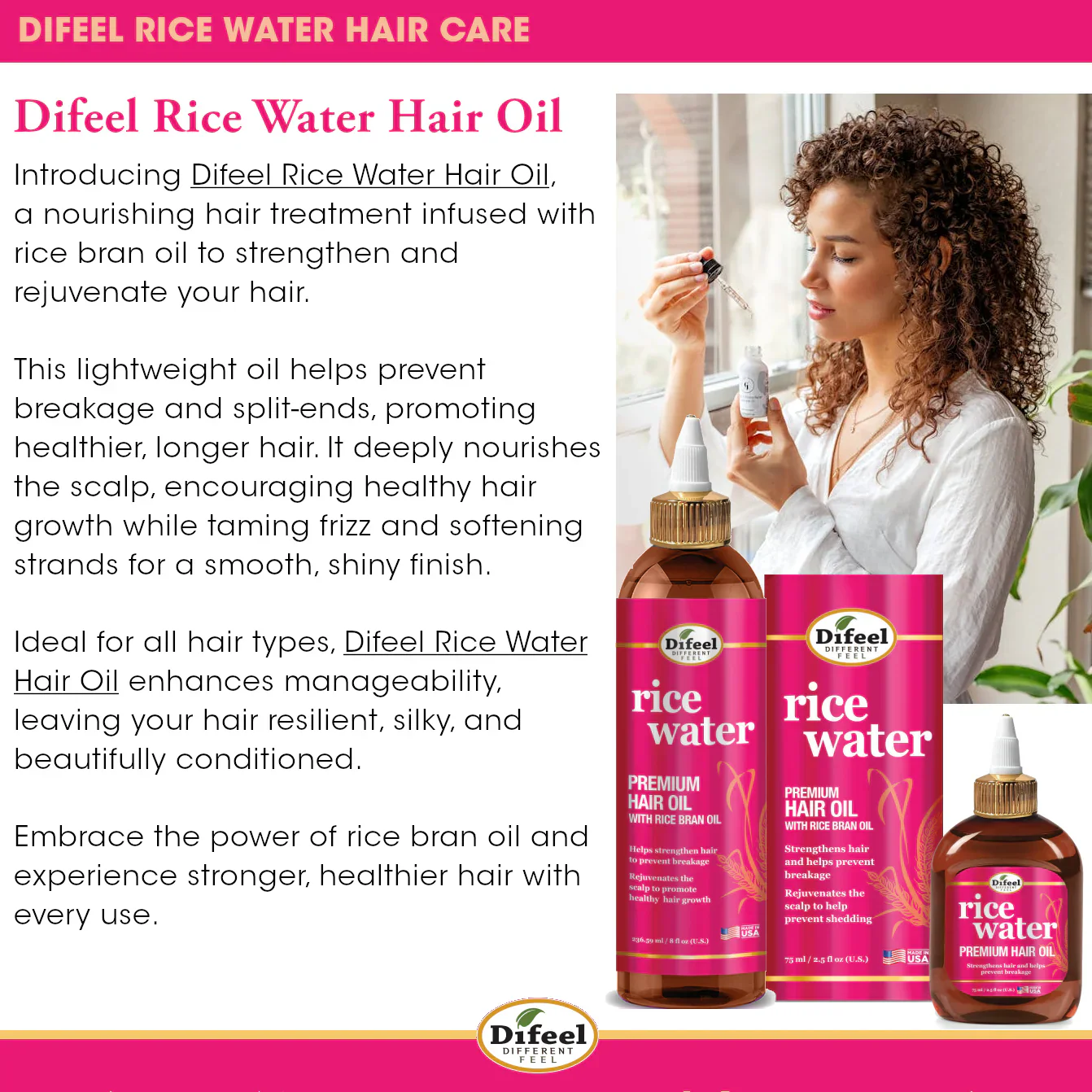 Difeel Rice Water Ultimate Hair Ritual Kit - Image 4