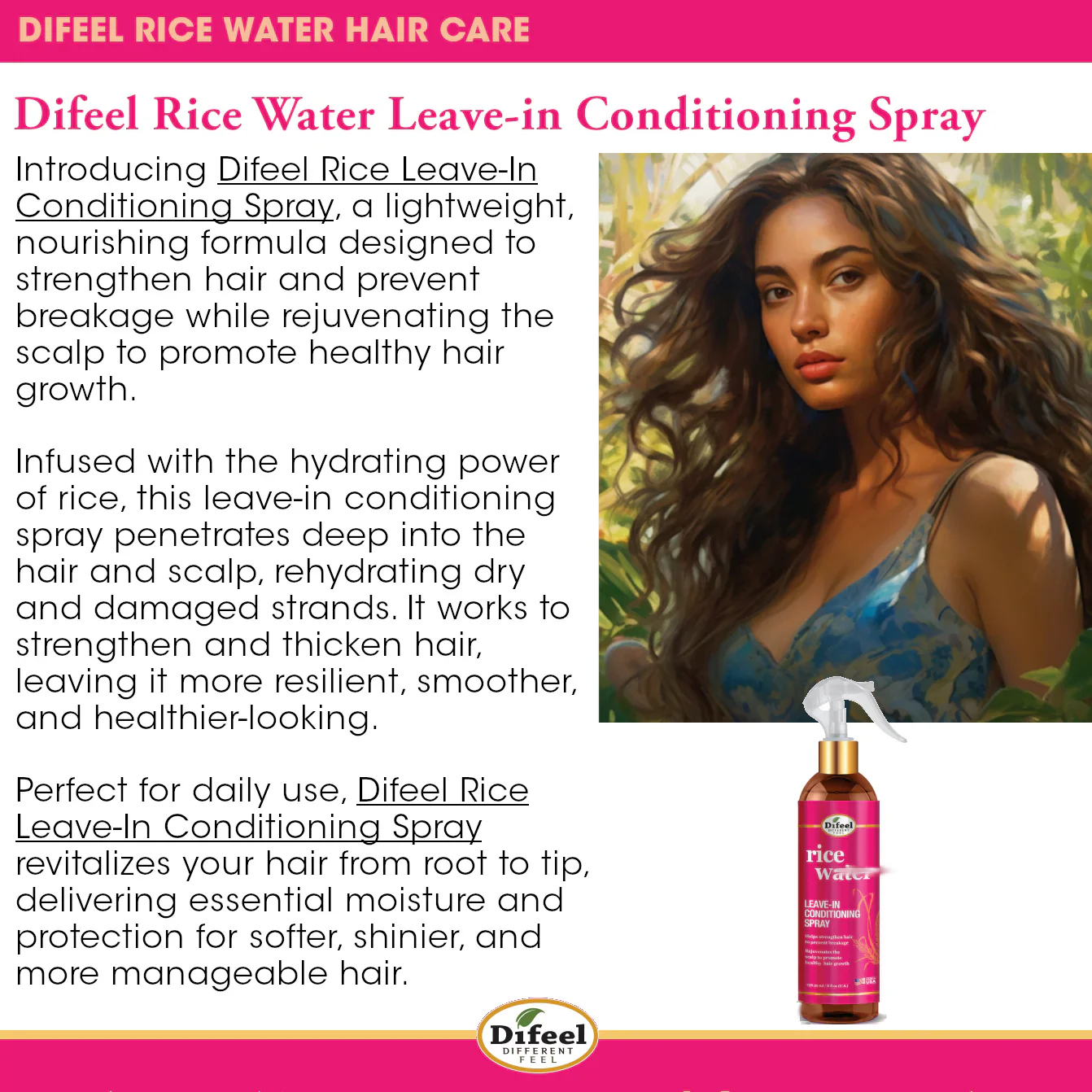 Difeel Rice Water Triple Threat Hair Bundle - Image 3