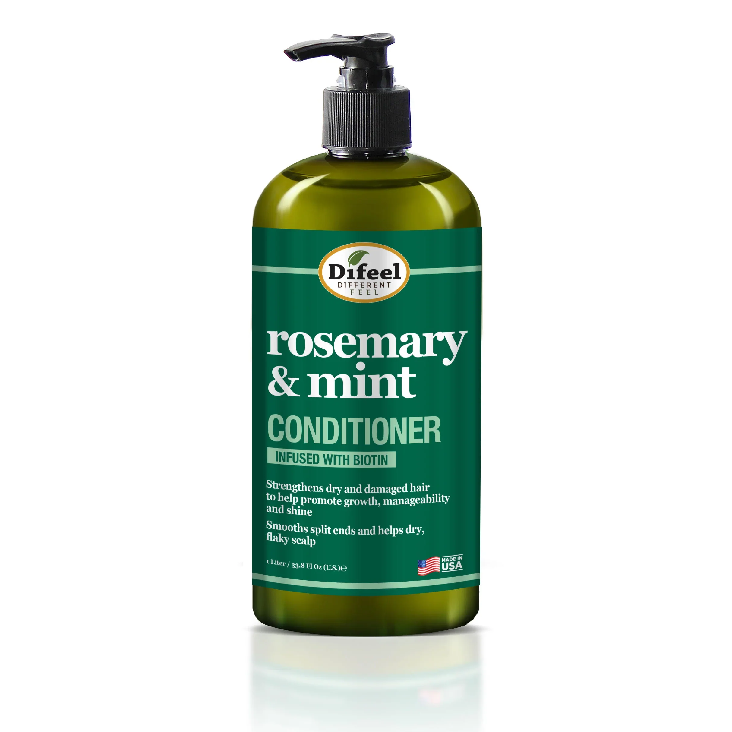 Difeel Rosemary & Mint Hair Strengthening Conditioner with Biotin 1 Liter