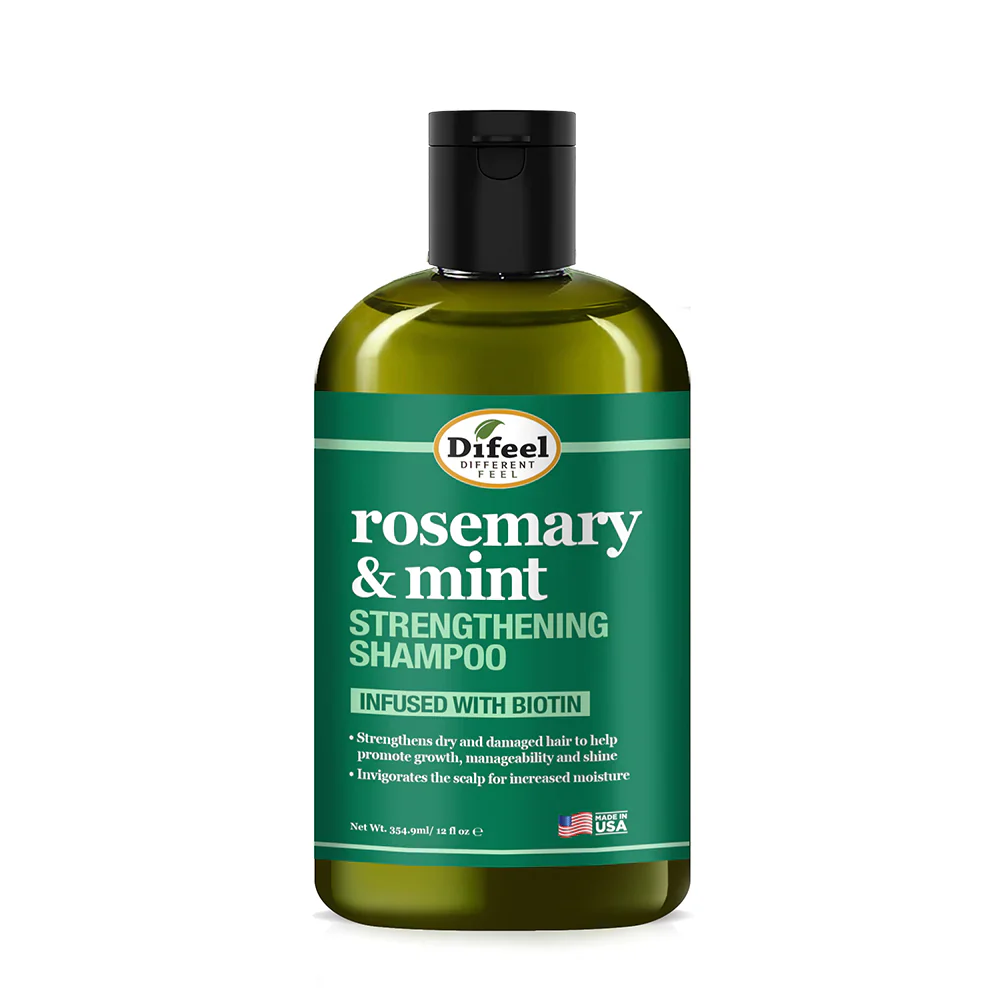 Difeel Rosemary & Mint Hair Strengthening Shampoo with Biotin 354ml