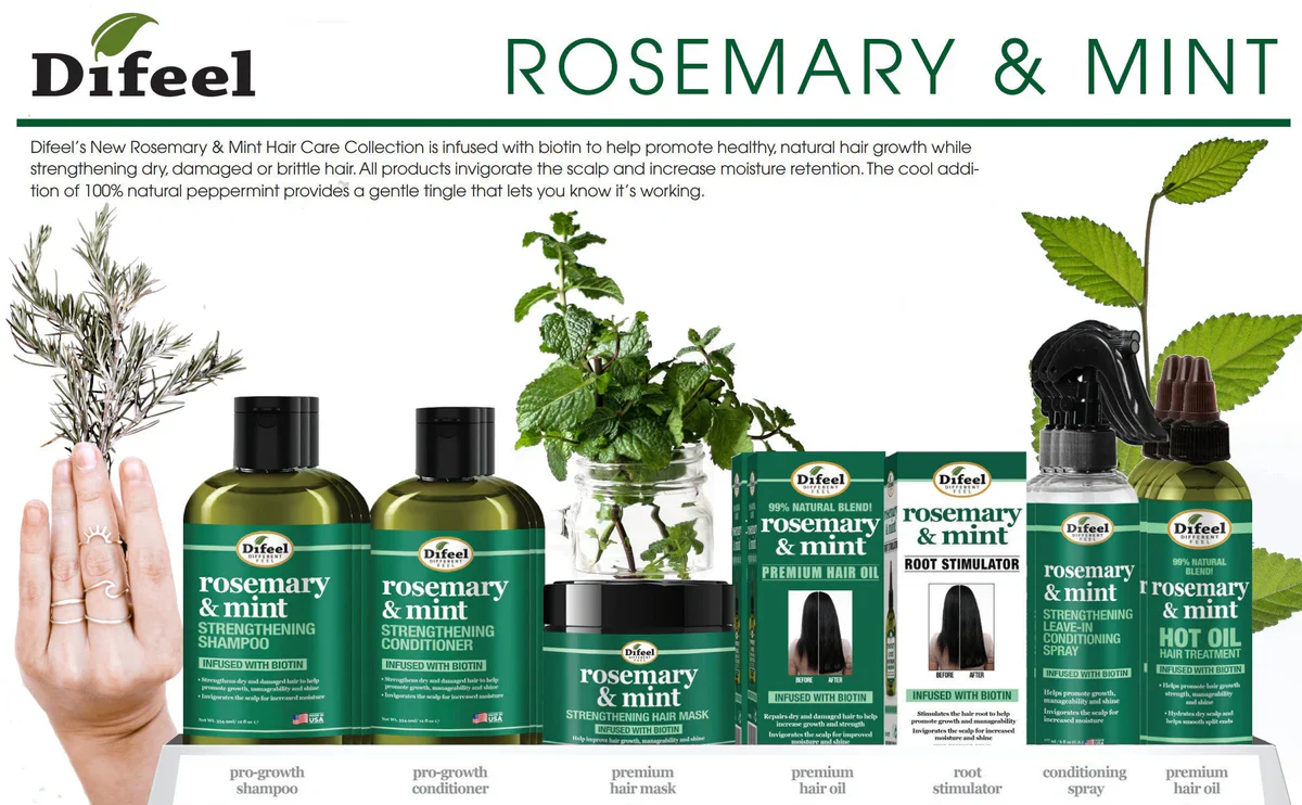 Difeel Rosemary & Mint Root Stimulator with Biotin 210ml - Image 5