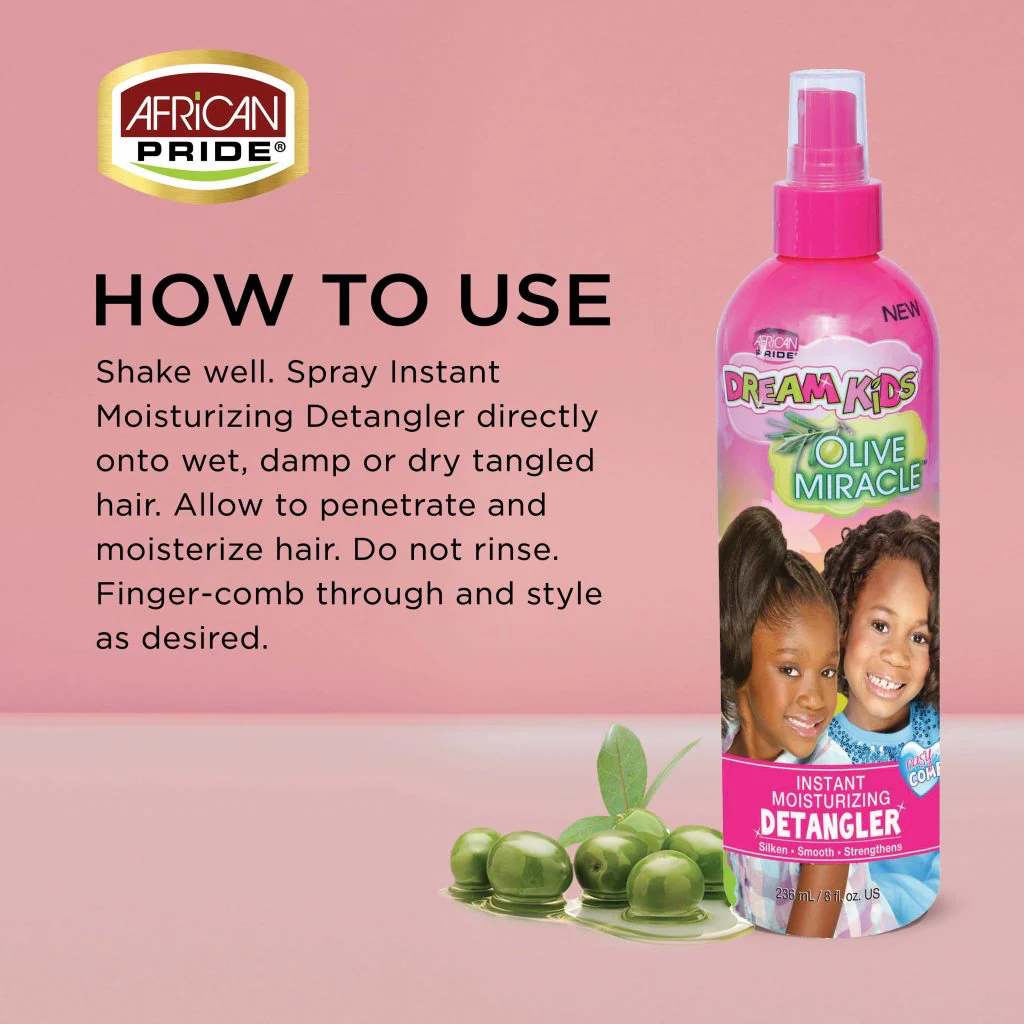 African Pride Dream Kids Instant Moisturizing Detangler 236ml/8oz - Image 3