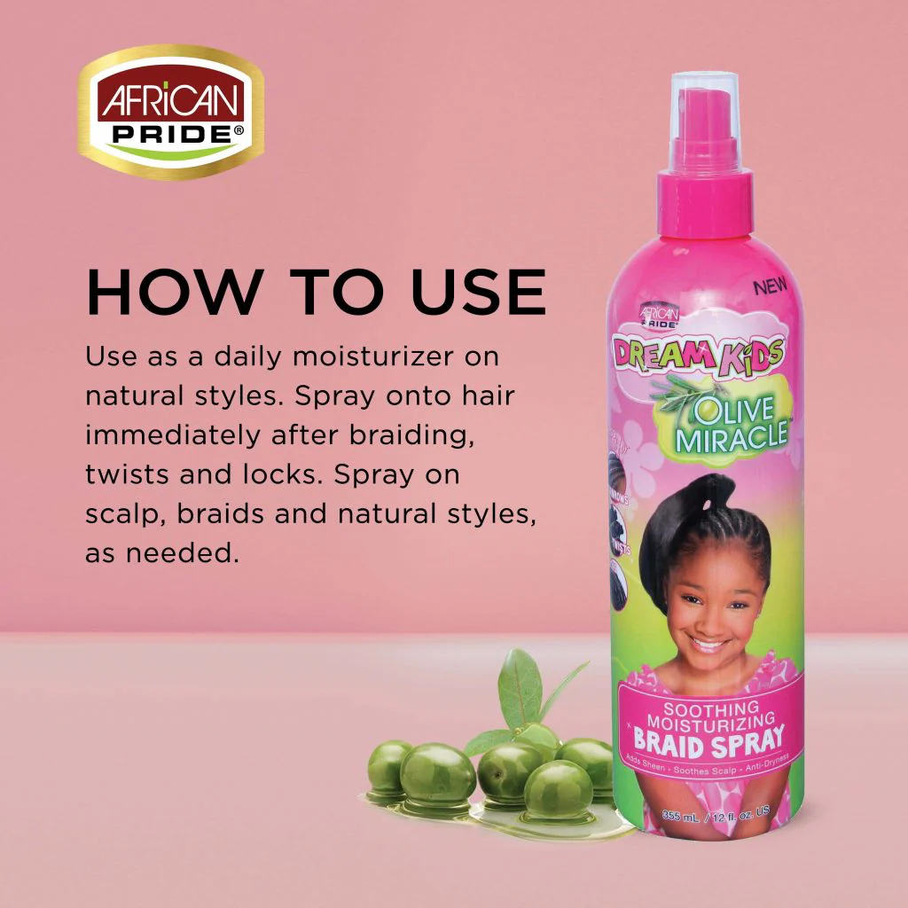 Dream Kids Soothing Moisturizing Braid Spray 355ml/12oz - Image 3