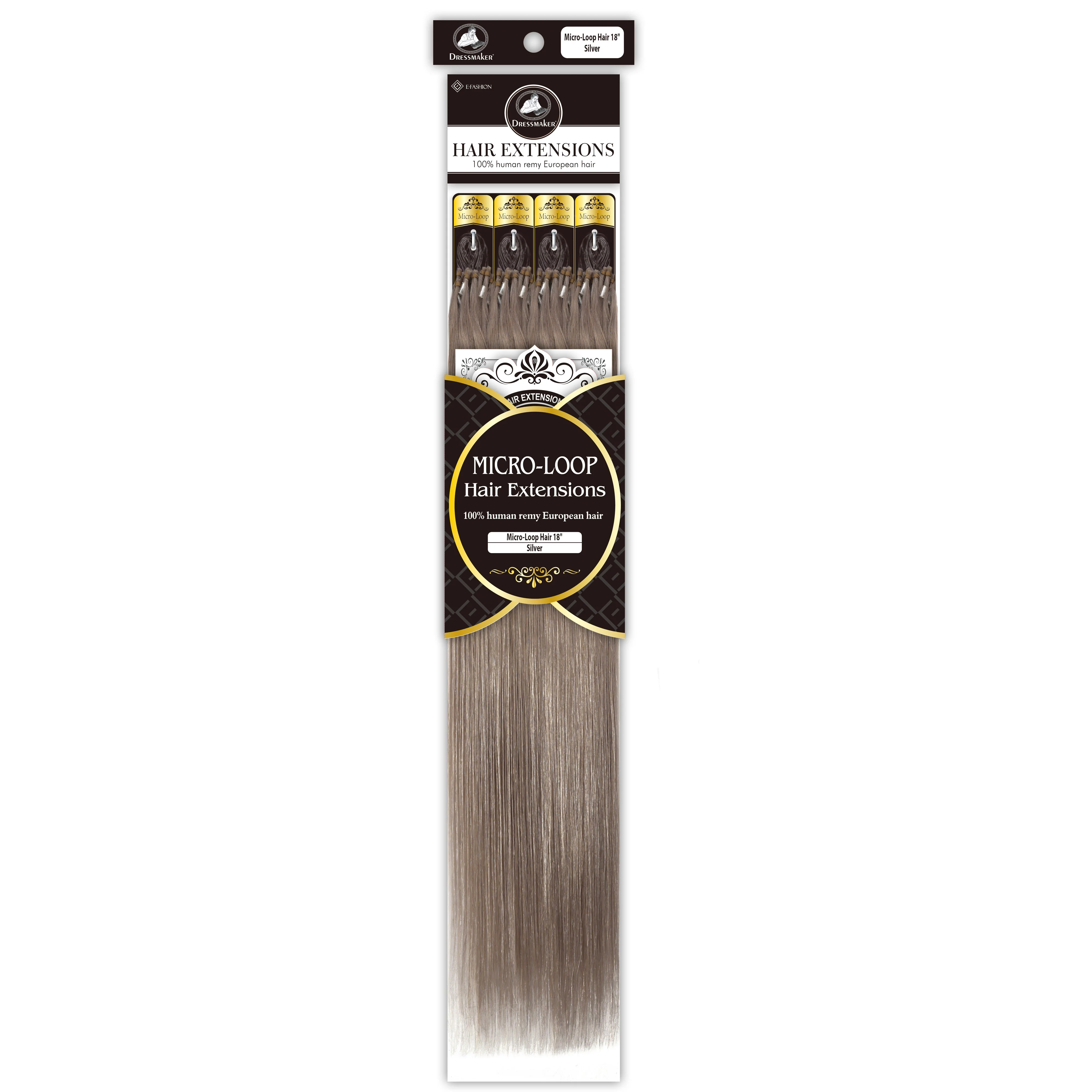 Dressmaker 100% Human Remy European Micro-Loop Straight Hair Extensions (100pcs) - Image 9