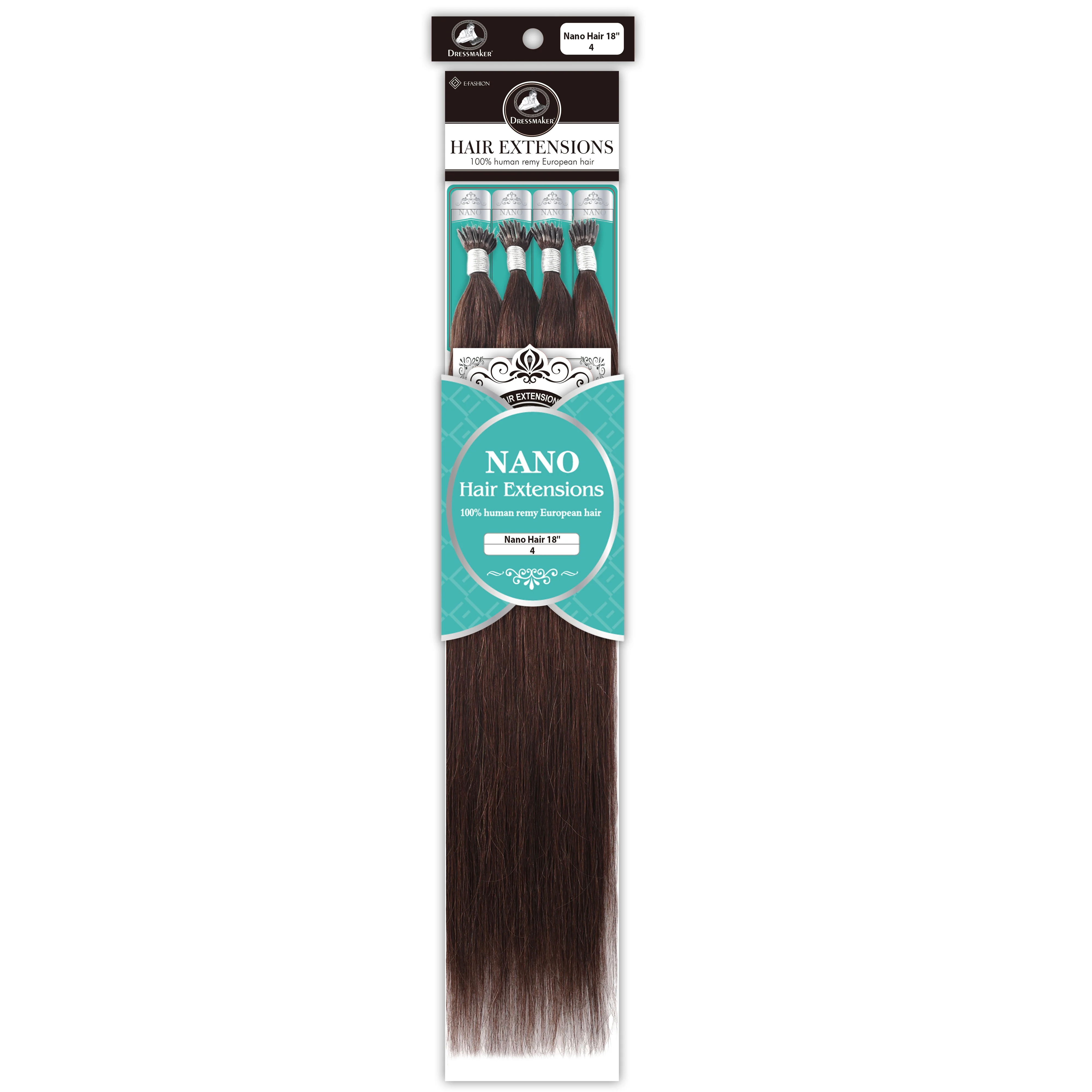 Dressmaker 100% Human Remy European Nano Straight Hair Extensions (100pcs) - Image 16
