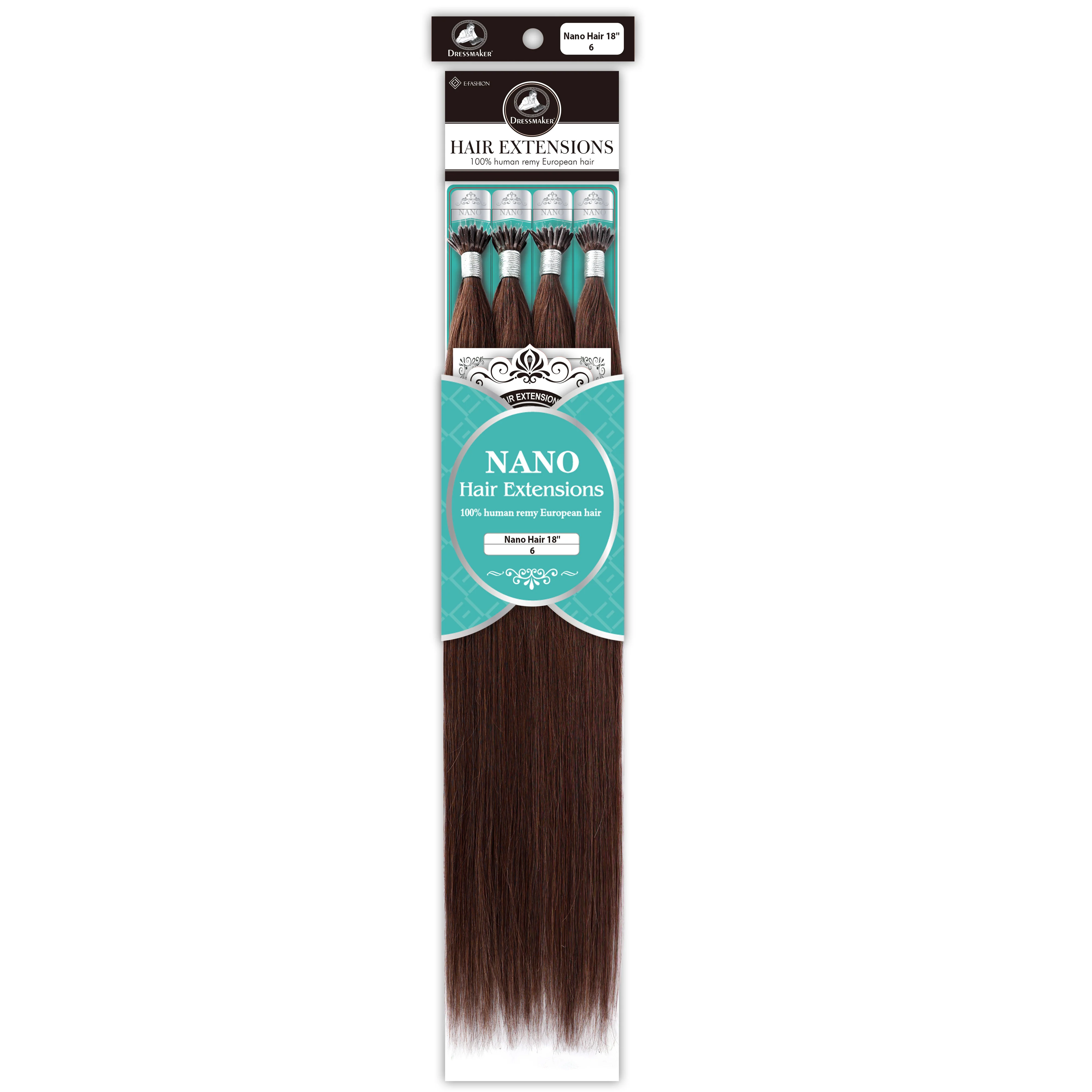 Dressmaker 100% Human Remy European Nano Straight Hair Extensions (100pcs) - Image 21