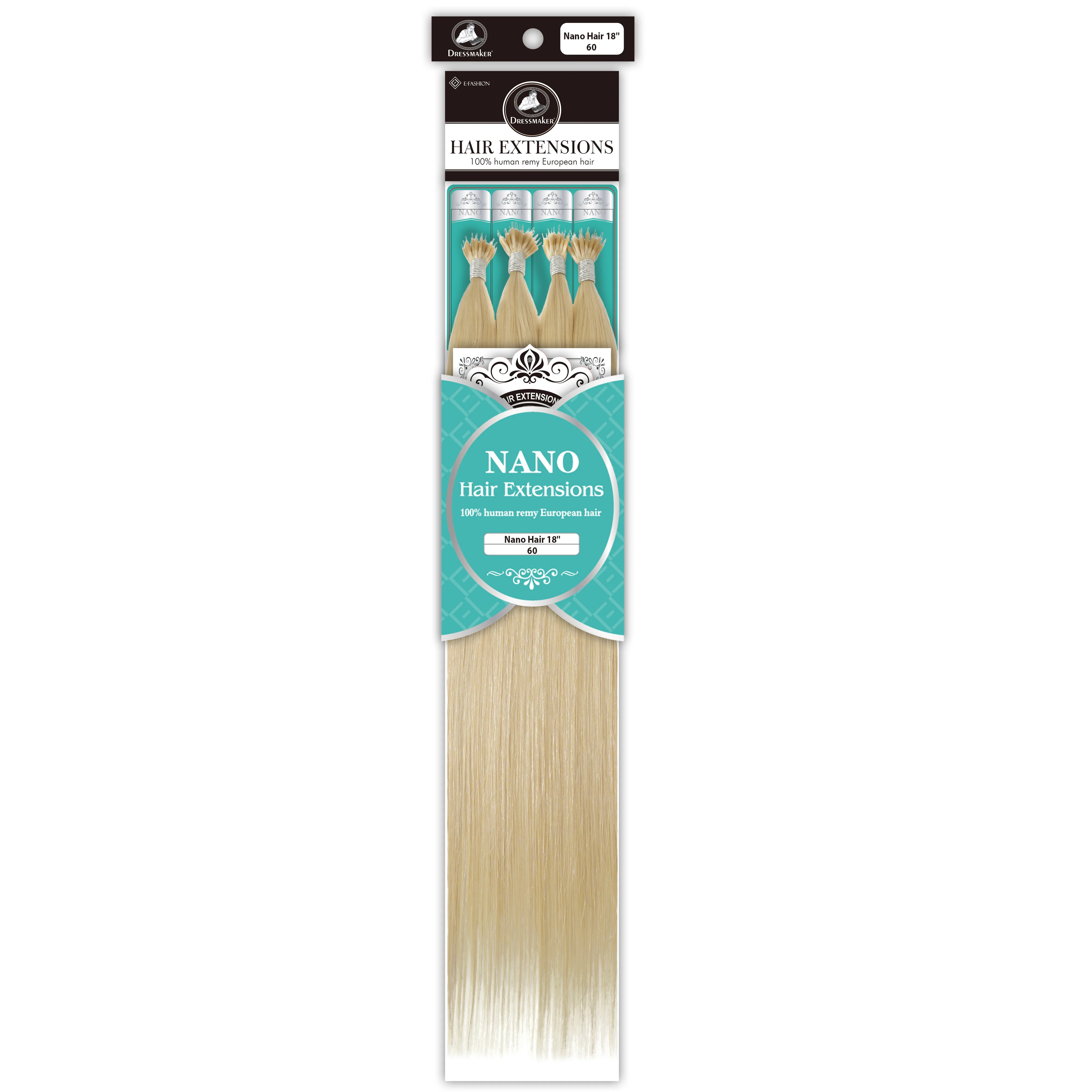 Dressmaker 100% Human Remy European Nano Straight Hair Extensions (100pcs) - Image 26