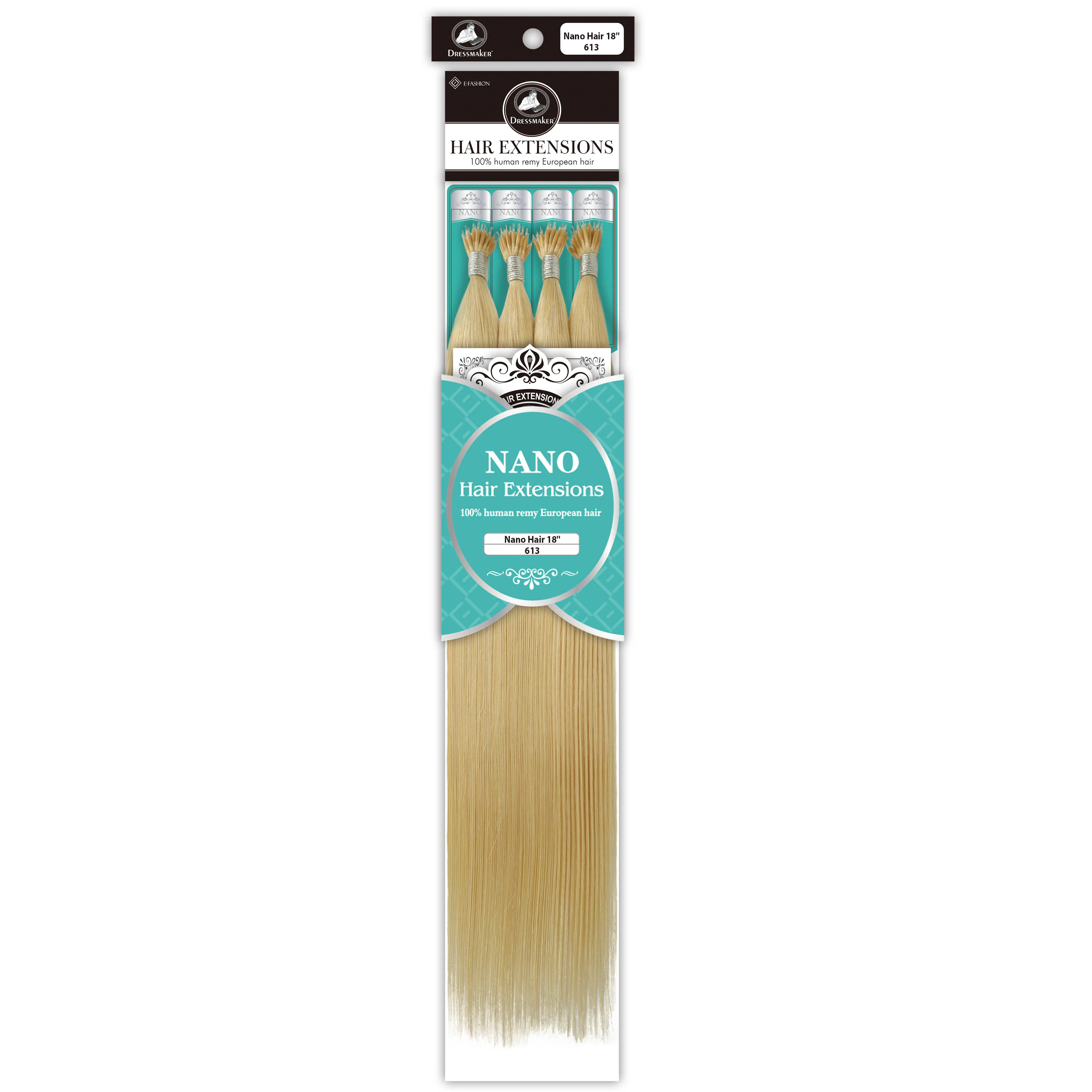 Dressmaker 100% Human Remy European Nano Straight Hair Extensions (100pcs) - Image 31