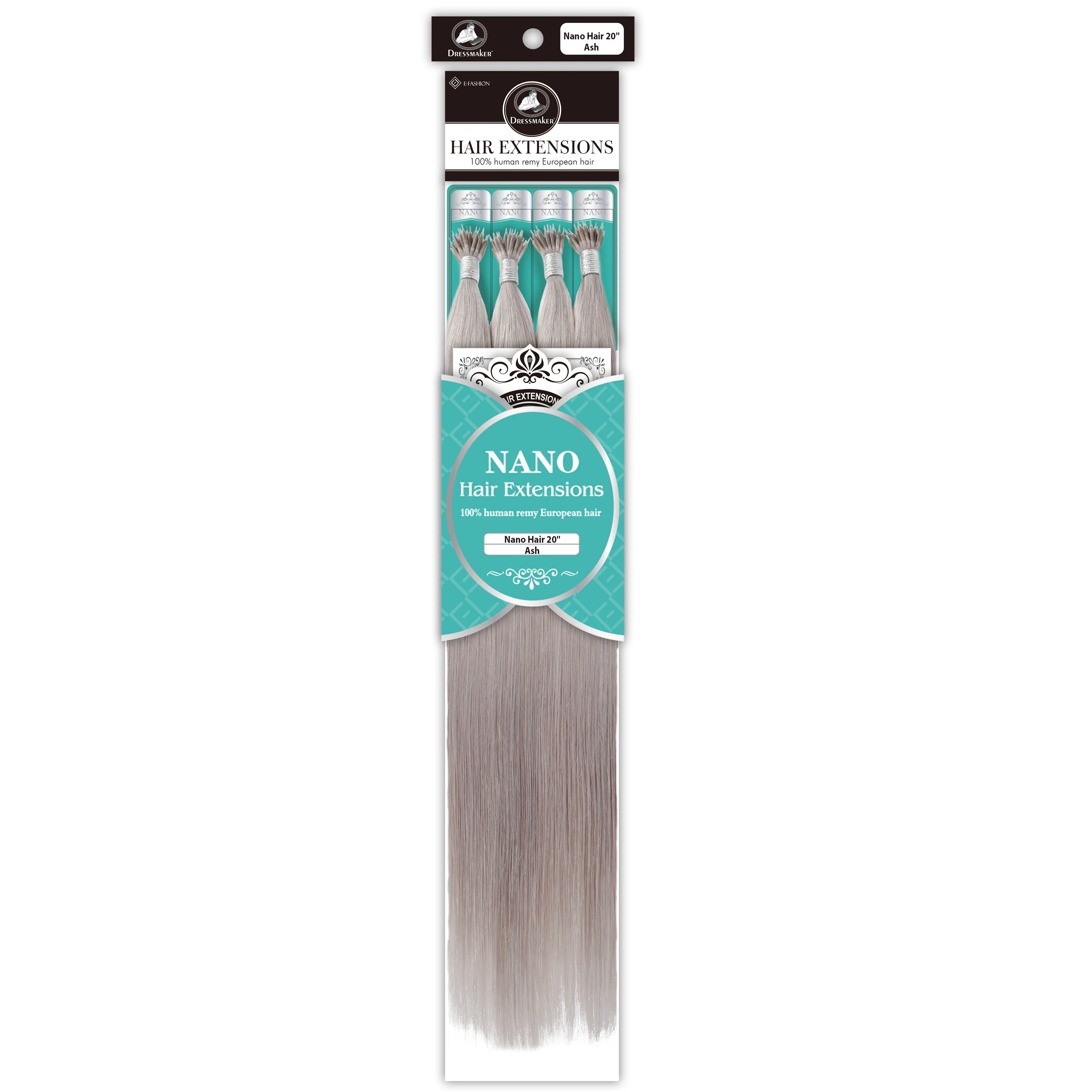 Dressmaker 100% Human Remy European Nano Straight Hair Extensions (100pcs) - Image 36