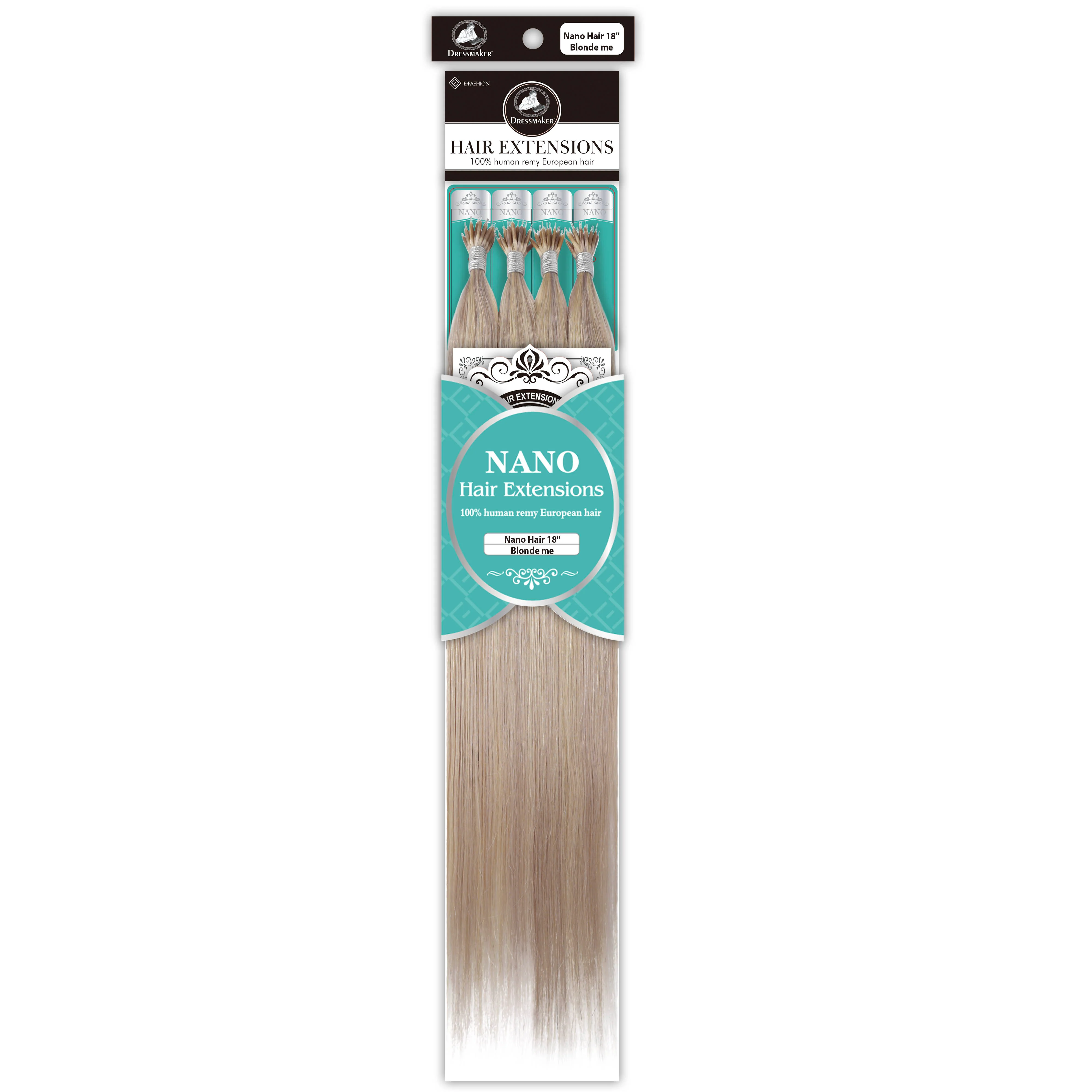 Dressmaker 100% Human Remy European Nano Straight Hair Extensions (100pcs) - Image 41