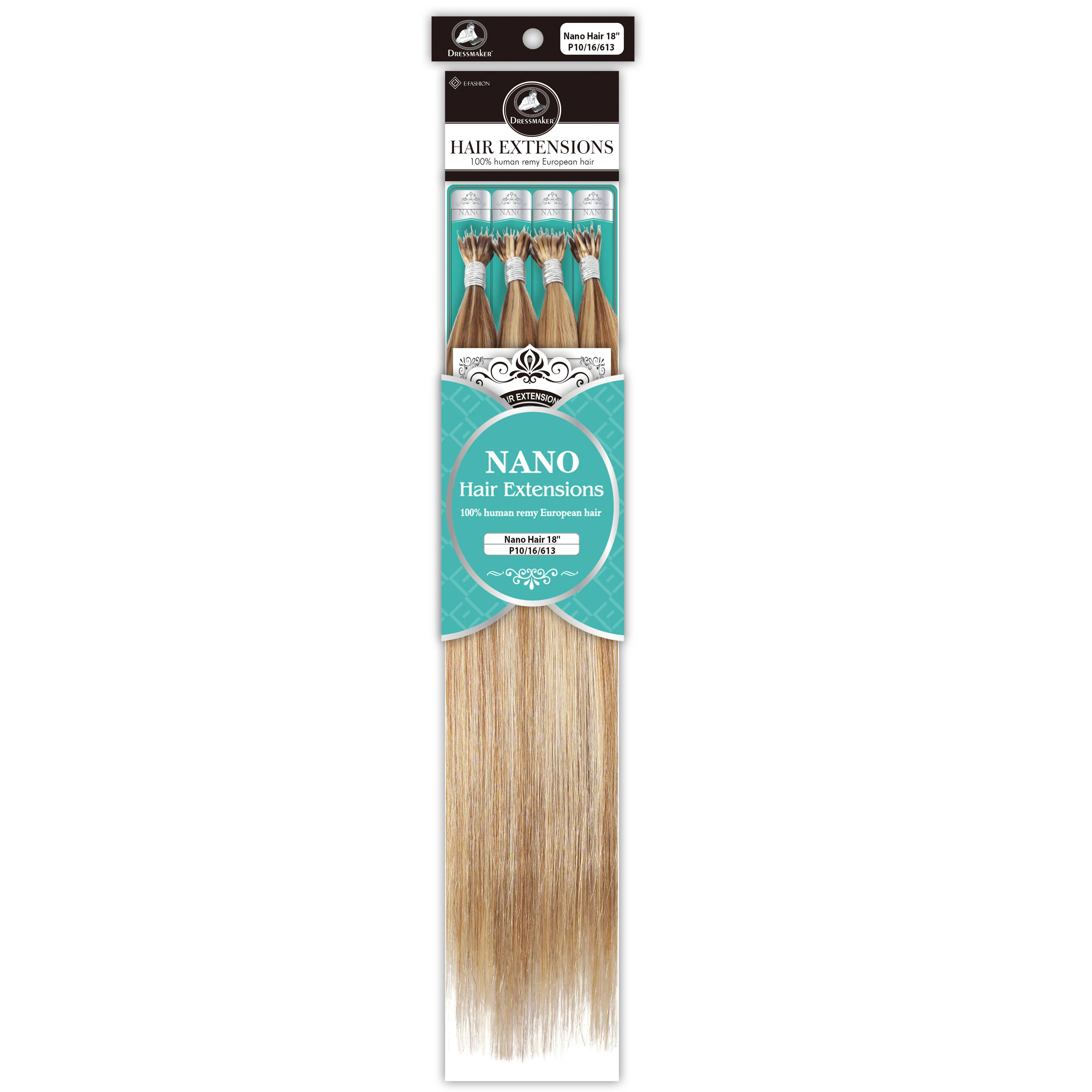 Dressmaker 100% Human Remy European Nano Straight Hair Extensions (100pcs) - Image 46