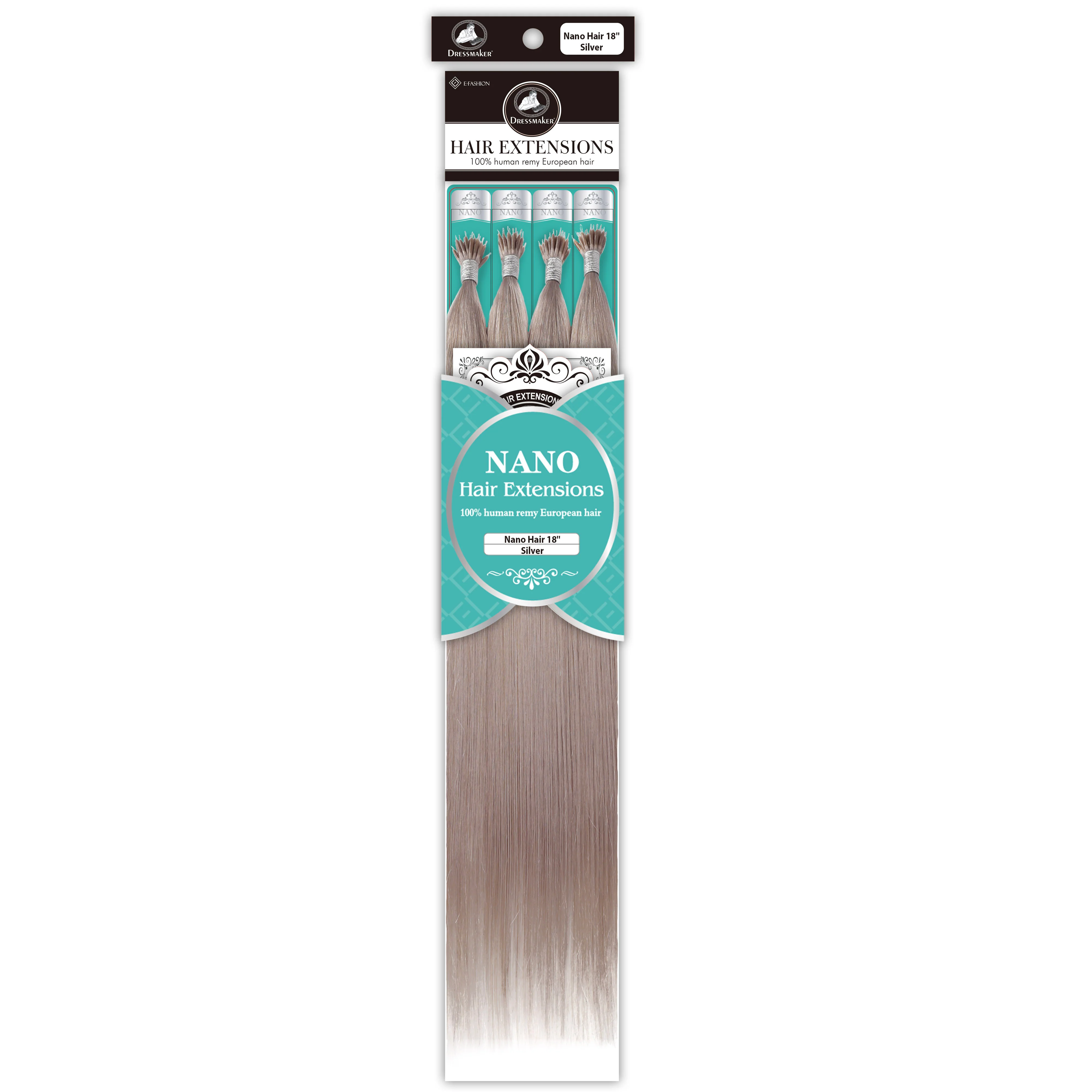 Dressmaker 100% Human Remy European Nano Straight Hair Extensions (100pcs) - Image 61
