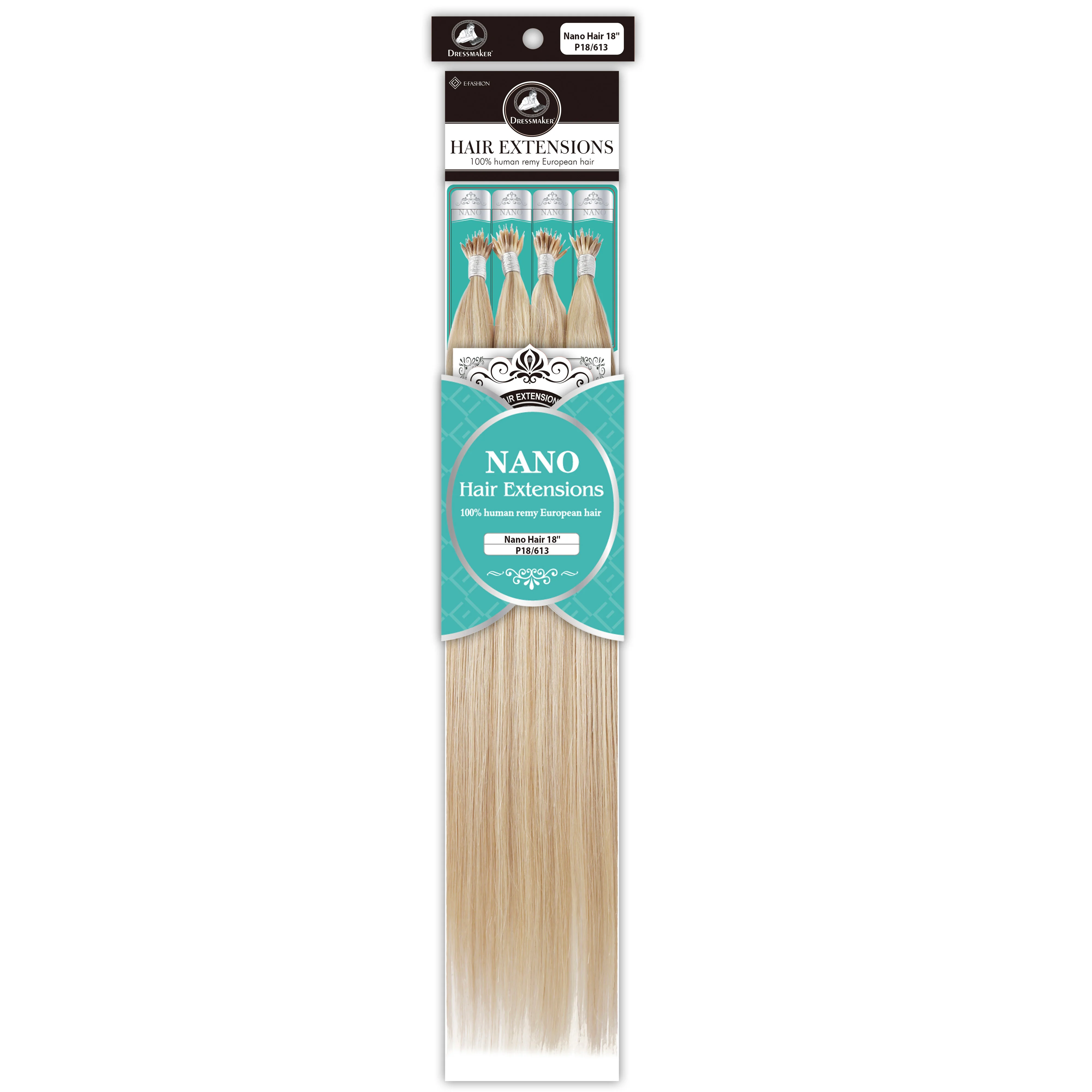 Dressmaker 100% Human Remy European Nano Straight Hair Extensions (100pcs) - Image 71