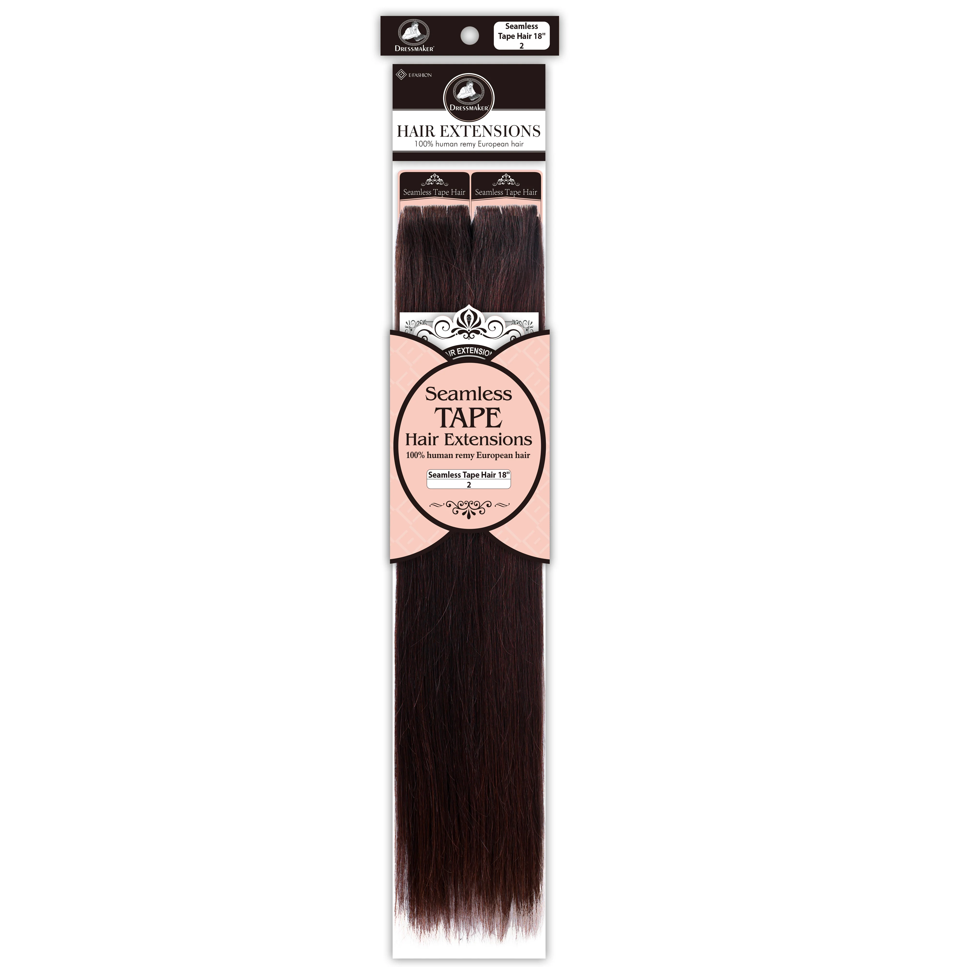 Dressmaker 100% Human Remy European Seamless Tape-In Straight Hair Extensions (40pcs) - Image 11
