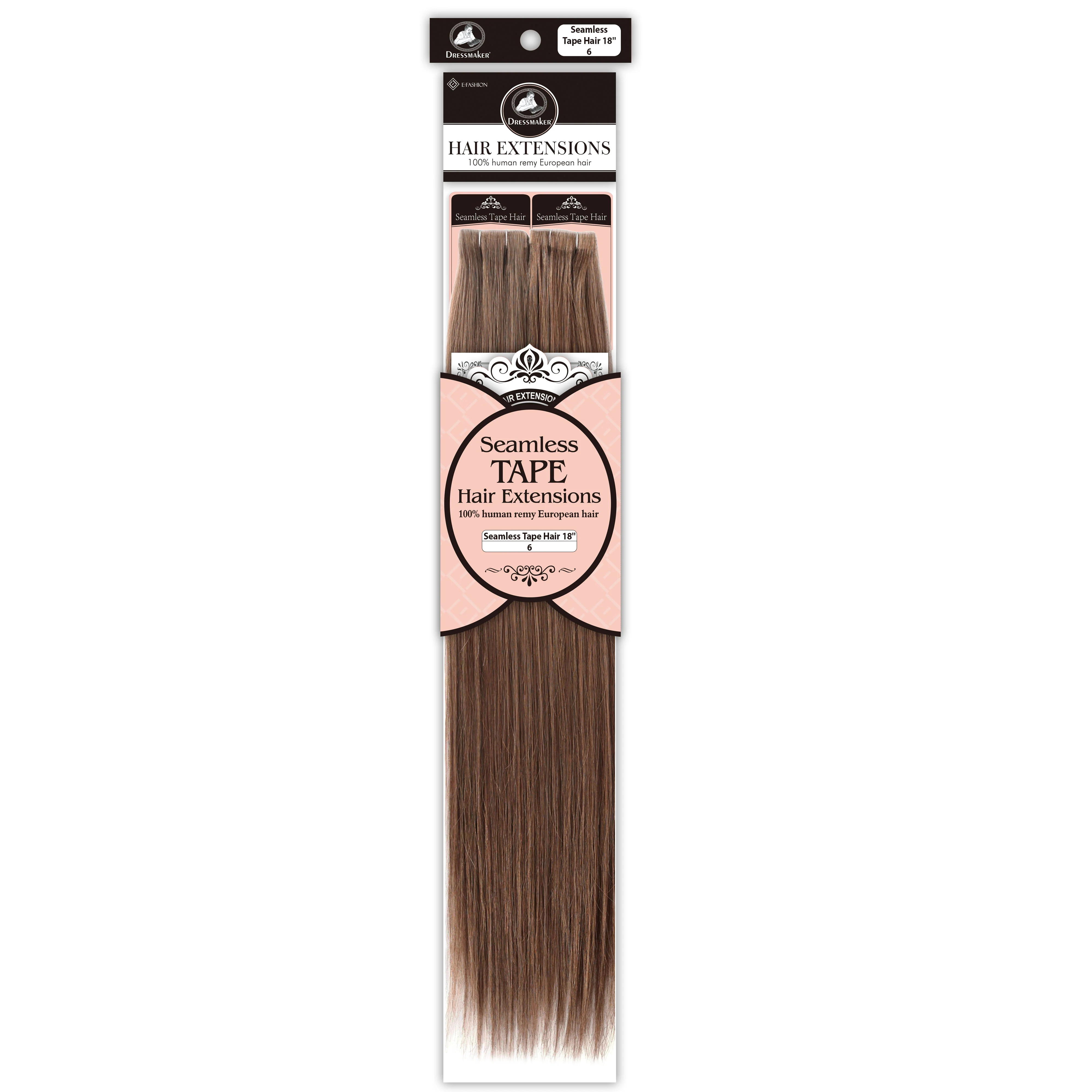 Dressmaker 100% Human Remy European Seamless Tape-In Straight Hair Extensions (40pcs) - Image 21