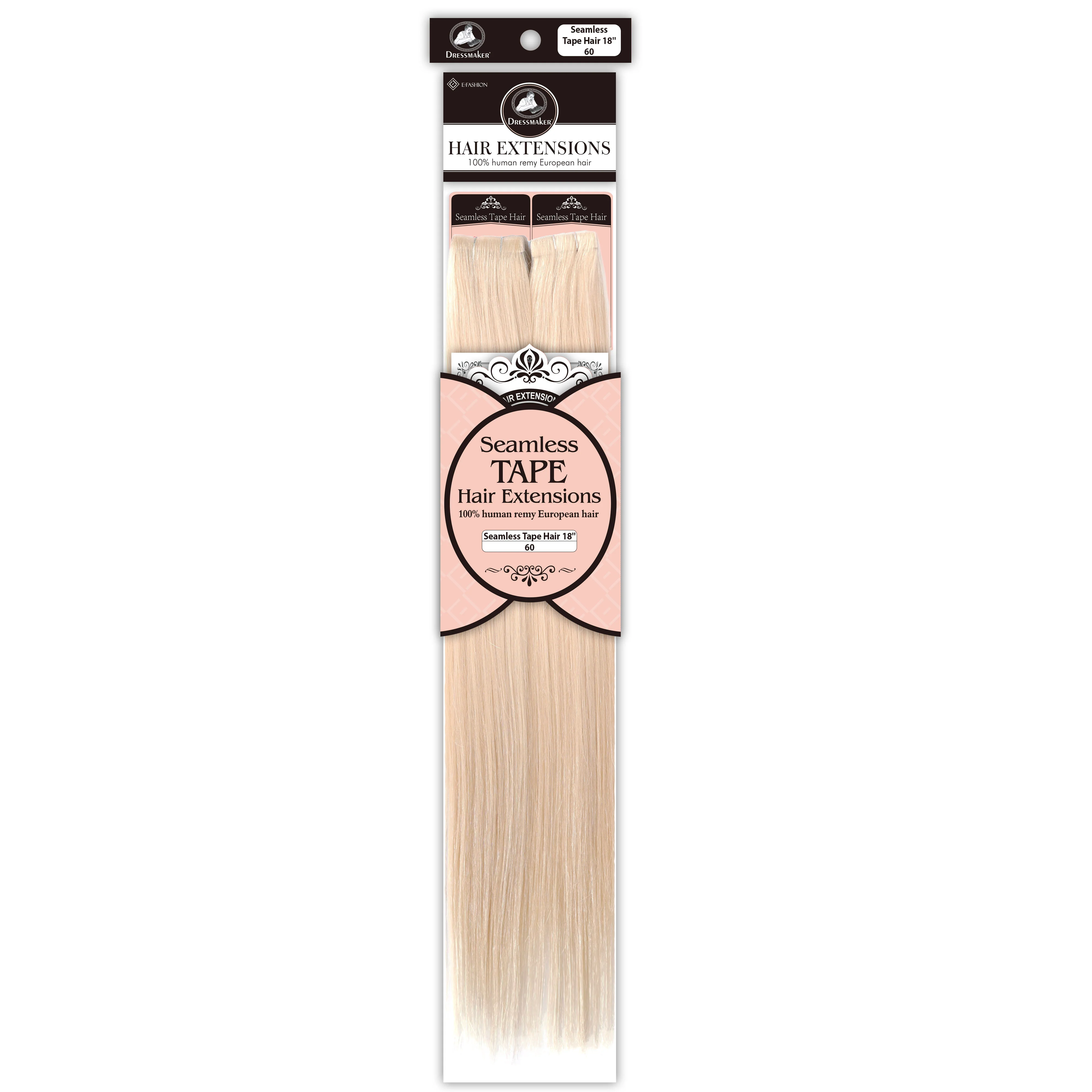 Dressmaker 100% Human Remy European Seamless Tape-In Straight Hair Extensions (40pcs) - Image 26
