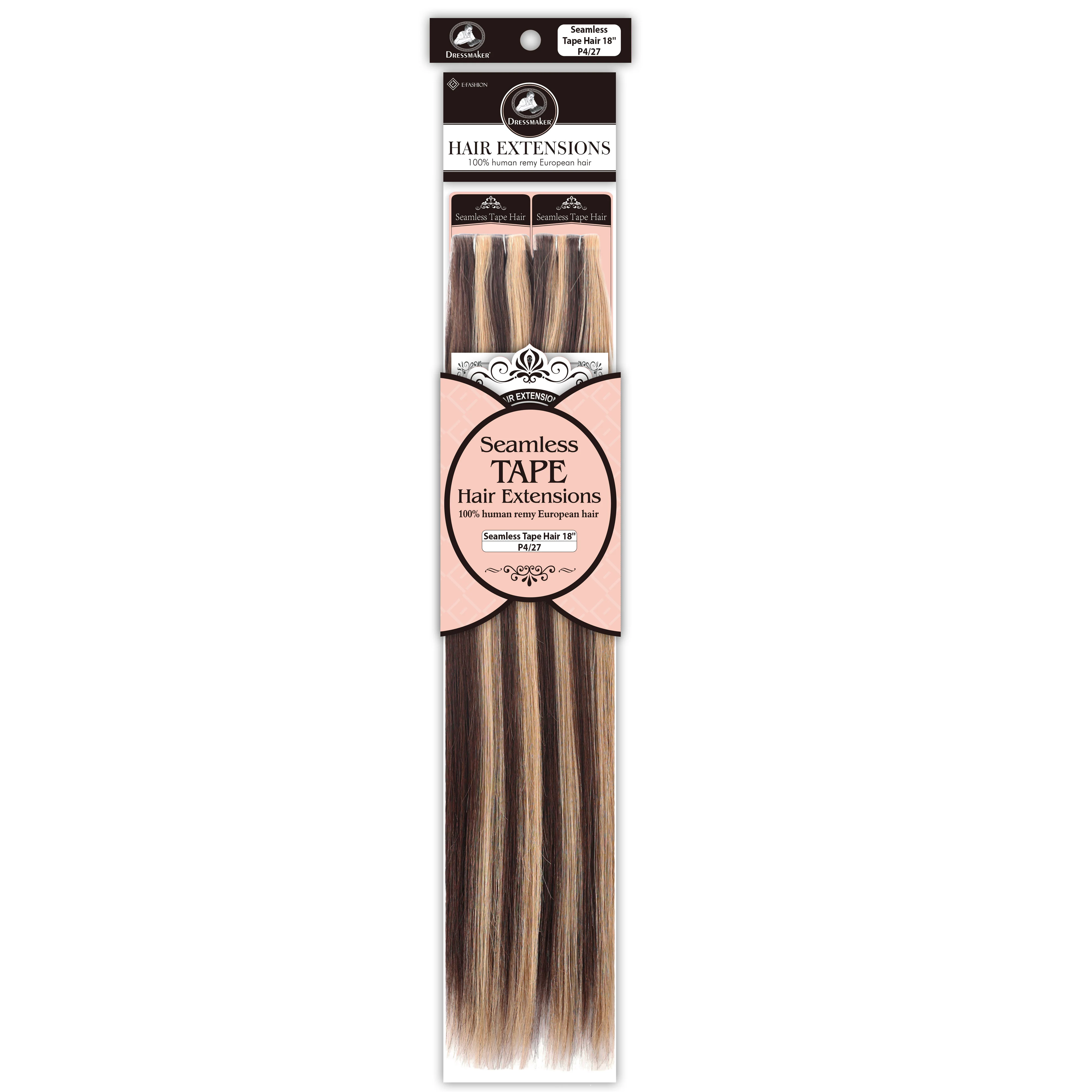 Dressmaker 100% Human Remy European Seamless Tape-In Straight Hair Extensions (40pcs) - Image 46