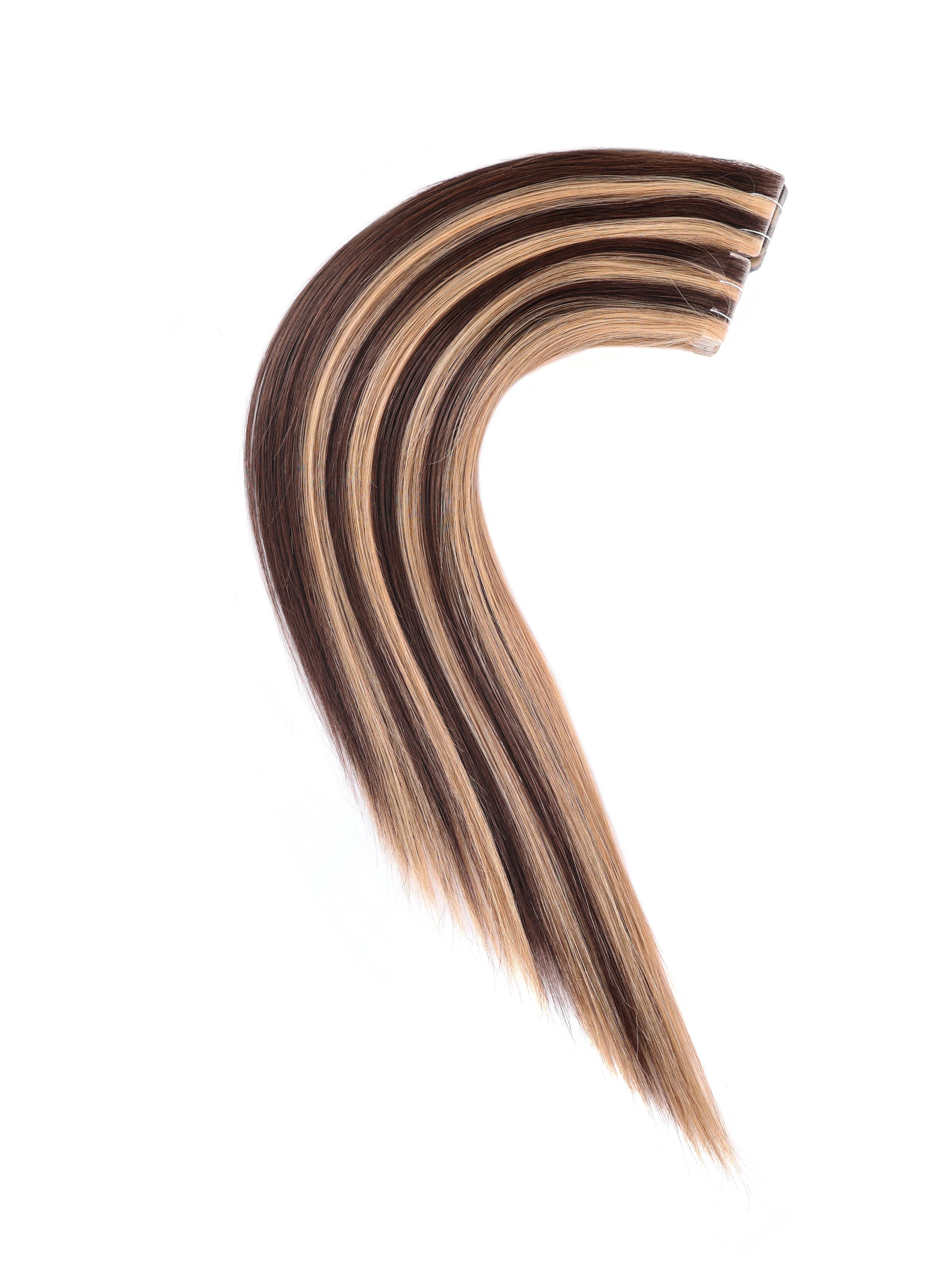 Dressmaker 100% Human Remy European Seamless Tape-In Straight Hair Extensions (40pcs) - Image 49